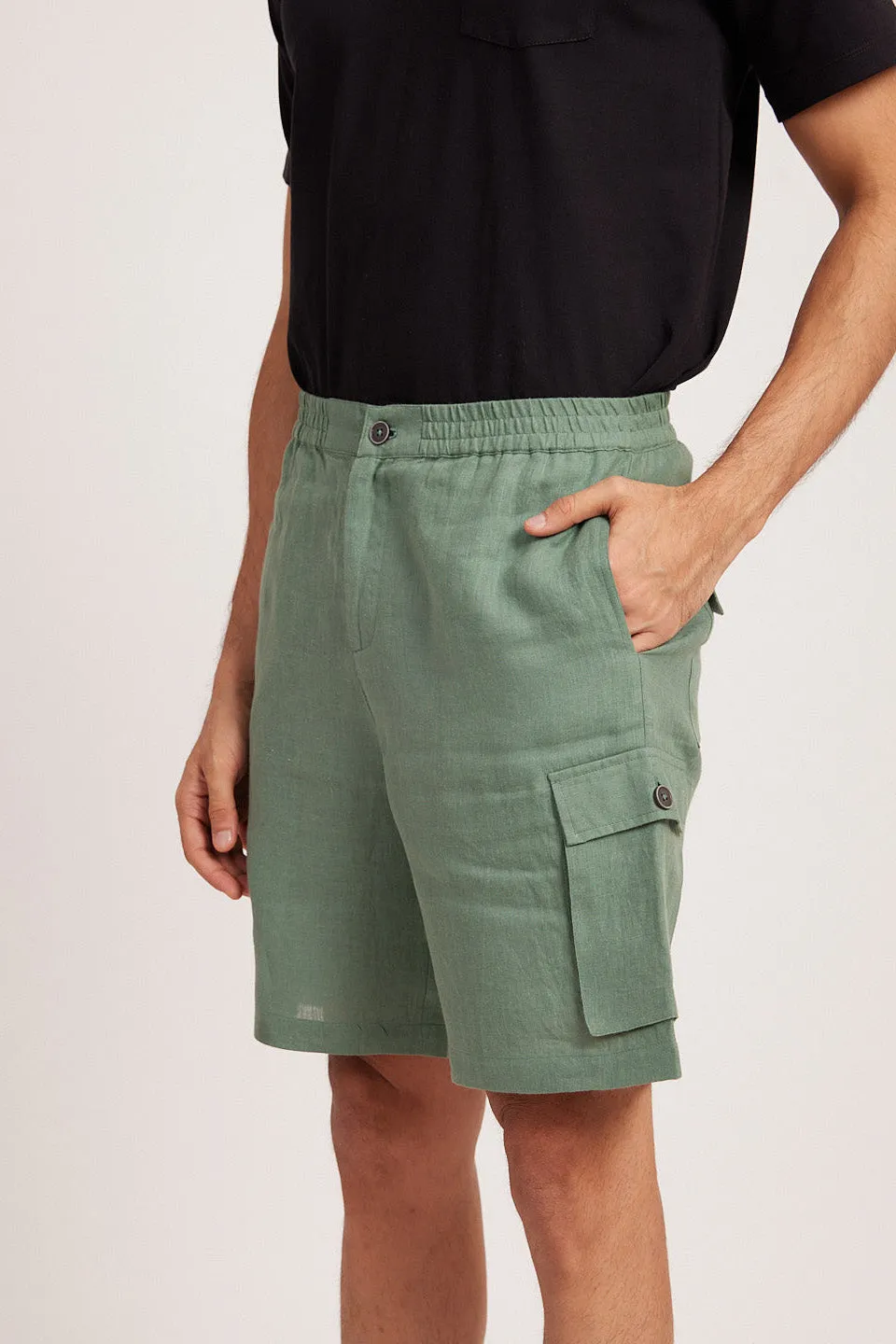 The Linen Cargo Shorts