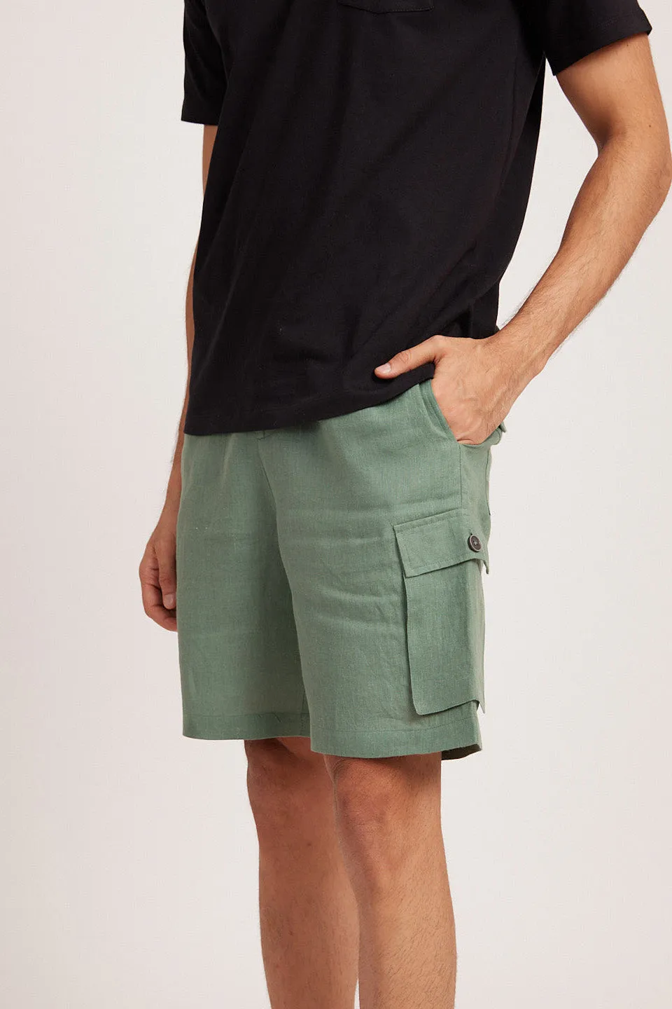 The Linen Cargo Shorts