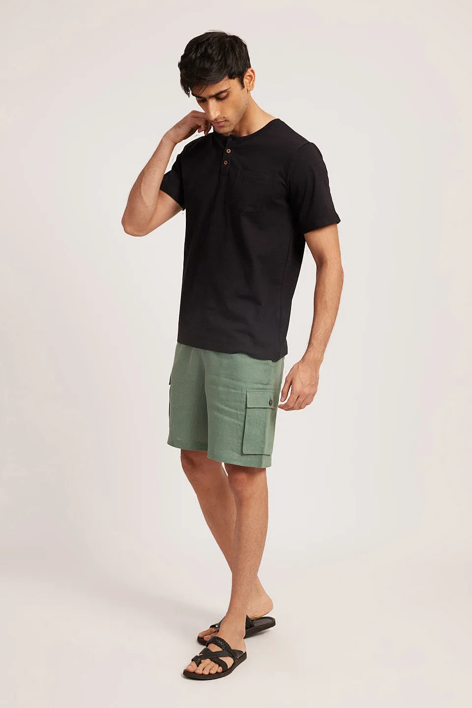 The Linen Cargo Shorts