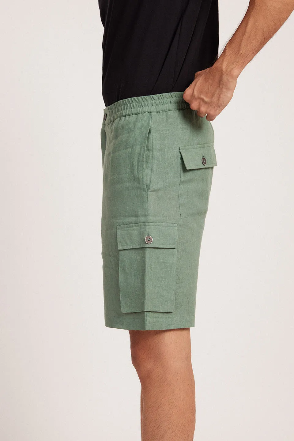 The Linen Cargo Shorts