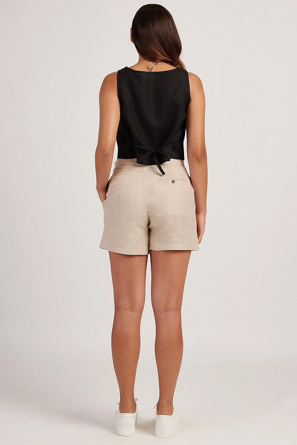 The Linen Crop Tank