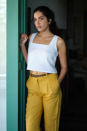The Linen Crop Tank