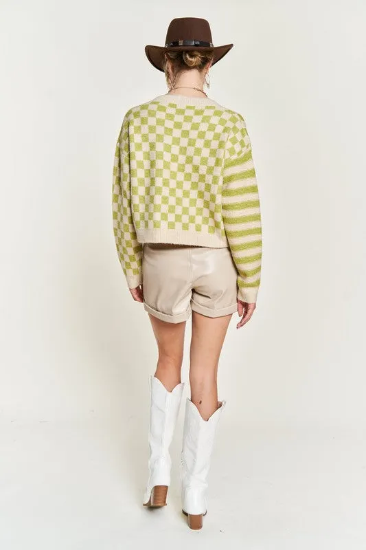 The Trend Pattern Sweater Cardigan
