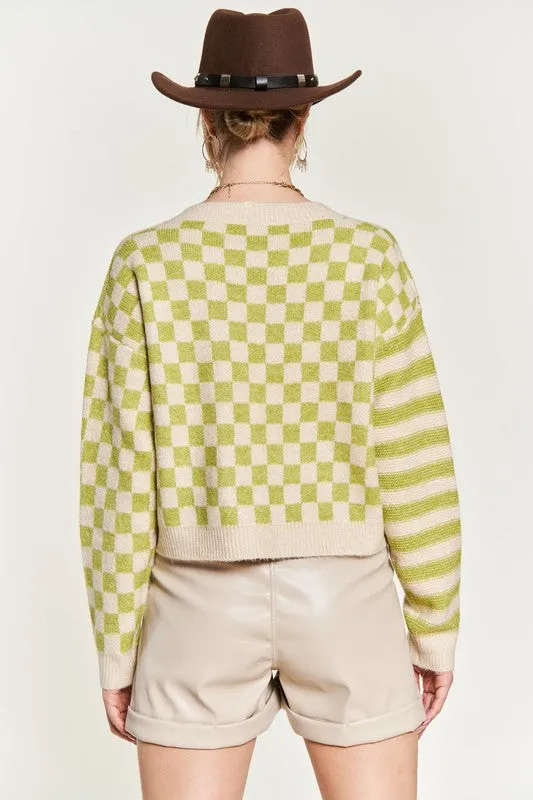 The Trend Pattern Sweater Cardigan