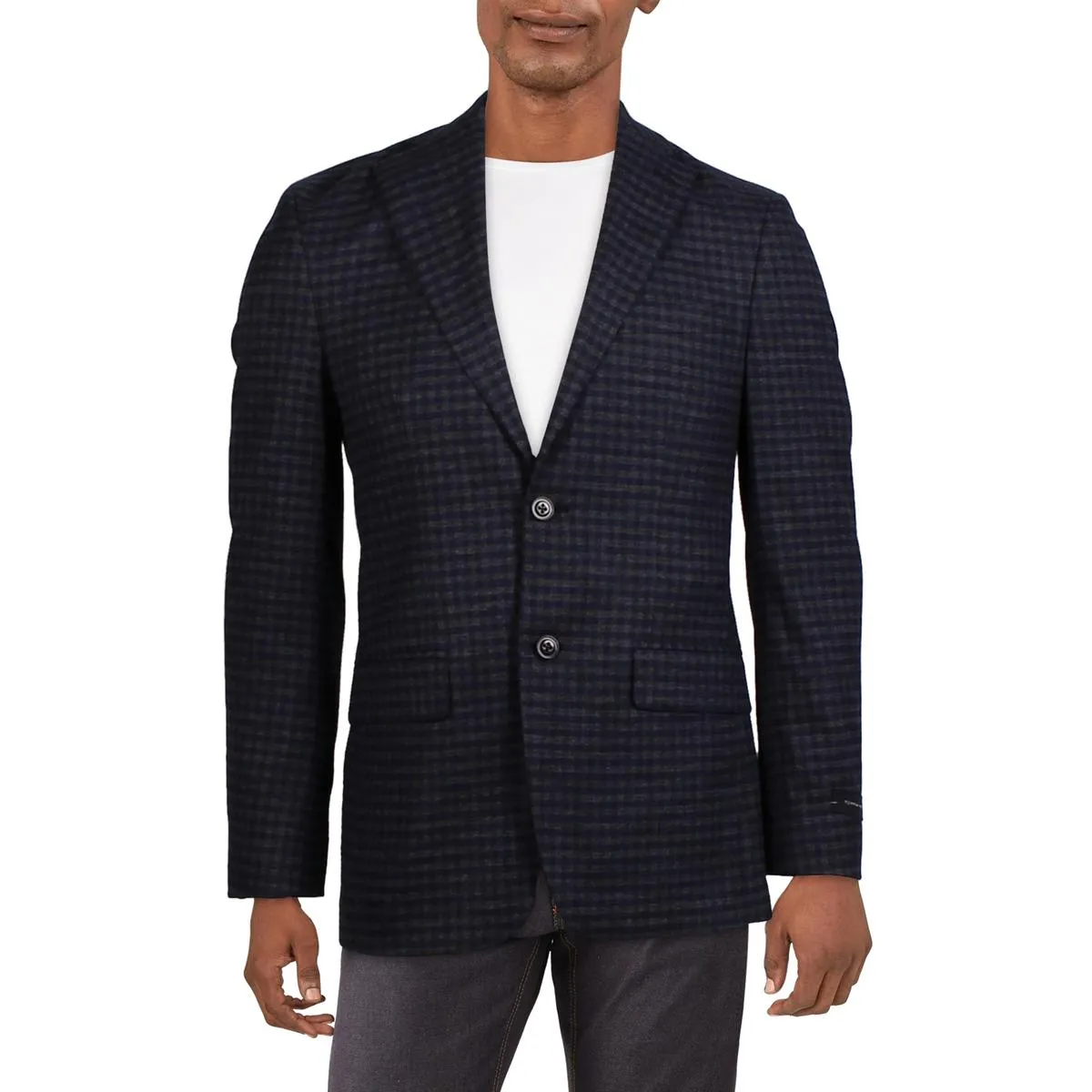 Tommy Hilfiger Mens Conrad Checkered  Sportcoat