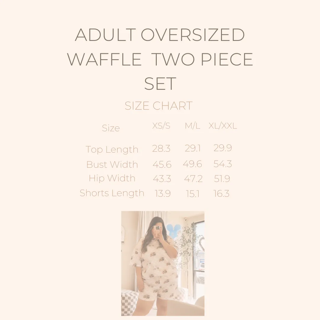 TOYS Waffle Oversized Two Piece Set *READY TO SHIP