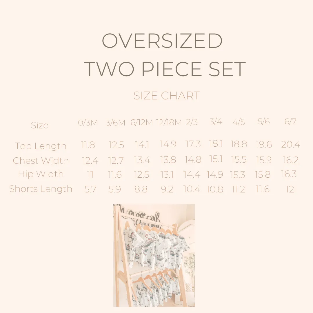 TOYS Waffle Oversized Two Piece Set *READY TO SHIP