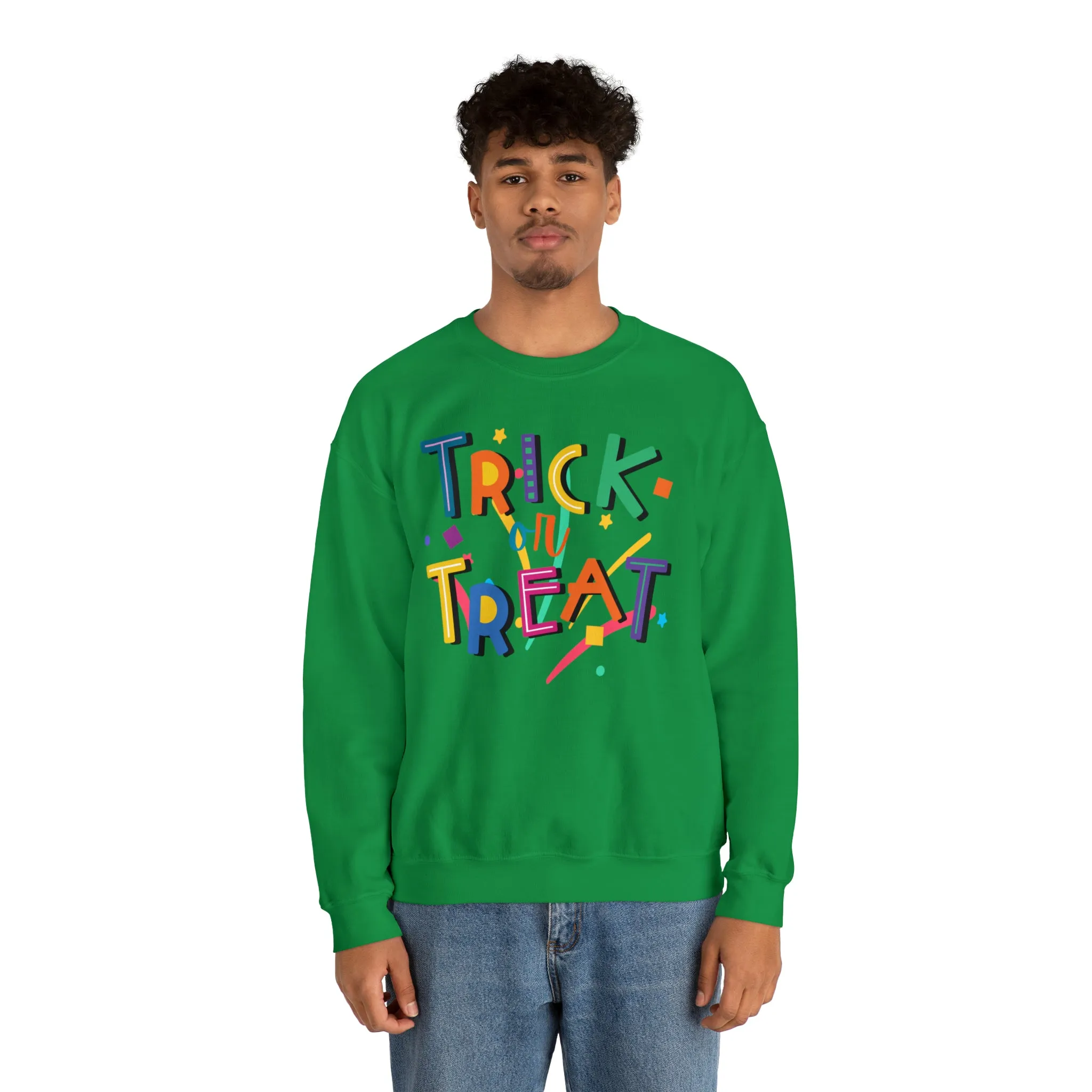 Trick or Treat Halloween Sweatshirt, Halloween Candy Sweatshirt , Funny Halloween Sweatshirt, Sweet Fall Unisex Heavy Blend