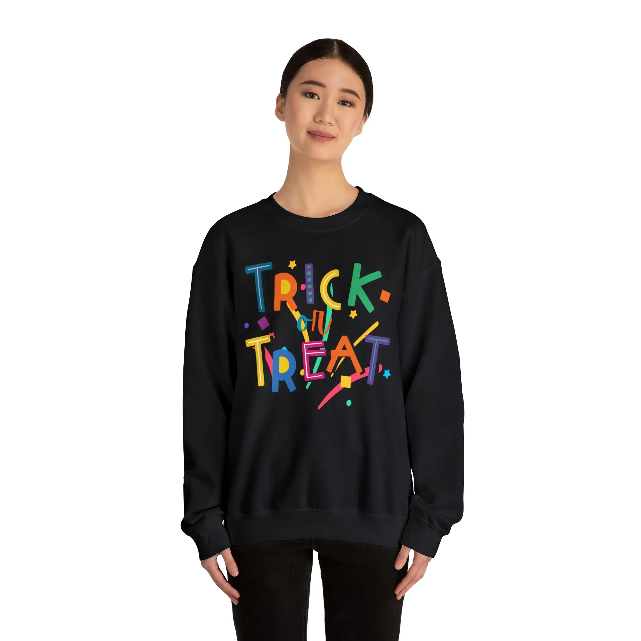 Trick or Treat Halloween Sweatshirt, Halloween Candy Sweatshirt , Funny Halloween Sweatshirt, Sweet Fall Unisex Heavy Blend
