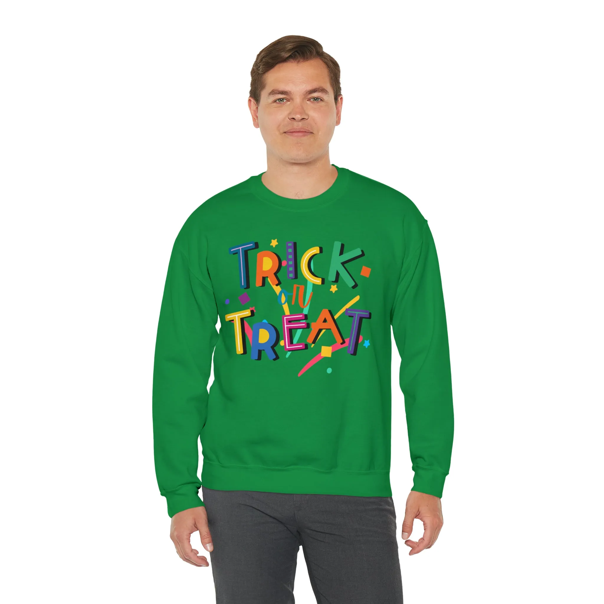 Trick or Treat Halloween Sweatshirt, Halloween Candy Sweatshirt , Funny Halloween Sweatshirt, Sweet Fall Unisex Heavy Blend