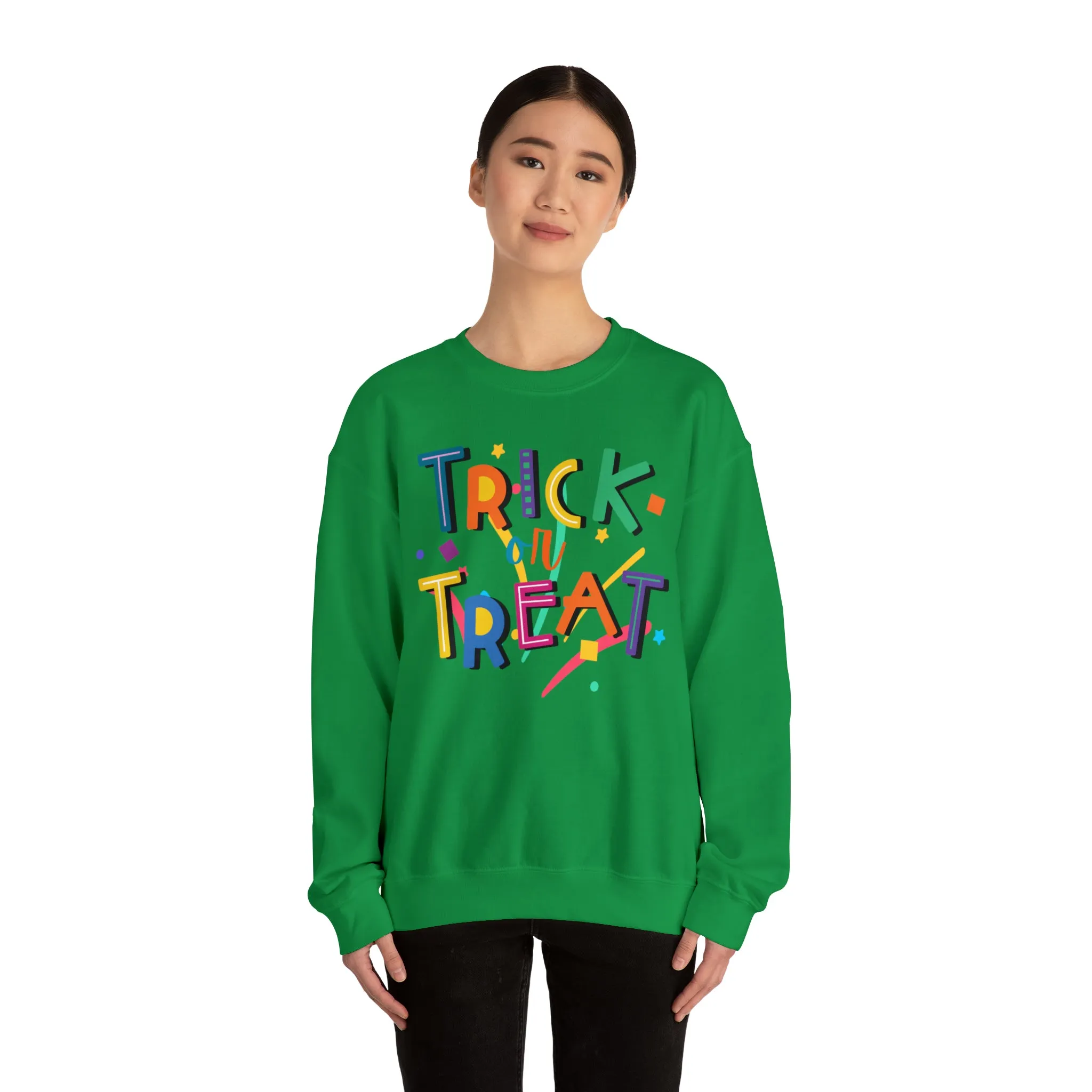 Trick or Treat Halloween Sweatshirt, Halloween Candy Sweatshirt , Funny Halloween Sweatshirt, Sweet Fall Unisex Heavy Blend