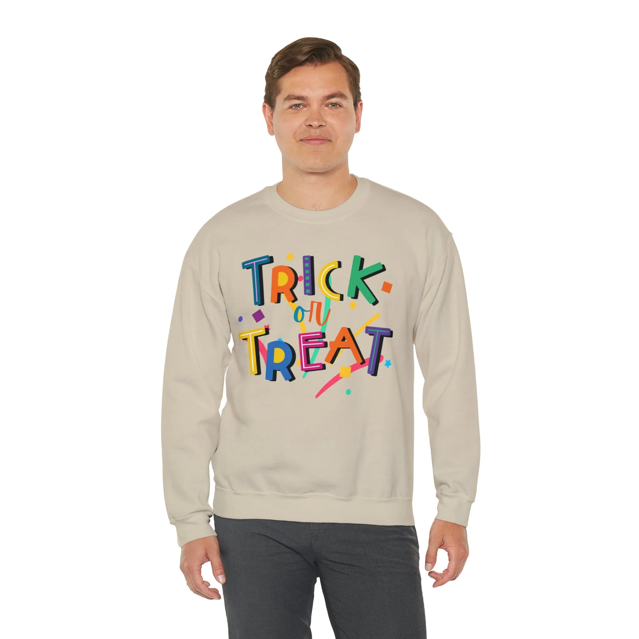 Trick or Treat Halloween Sweatshirt, Halloween Candy Sweatshirt , Funny Halloween Sweatshirt, Sweet Fall Unisex Heavy Blend