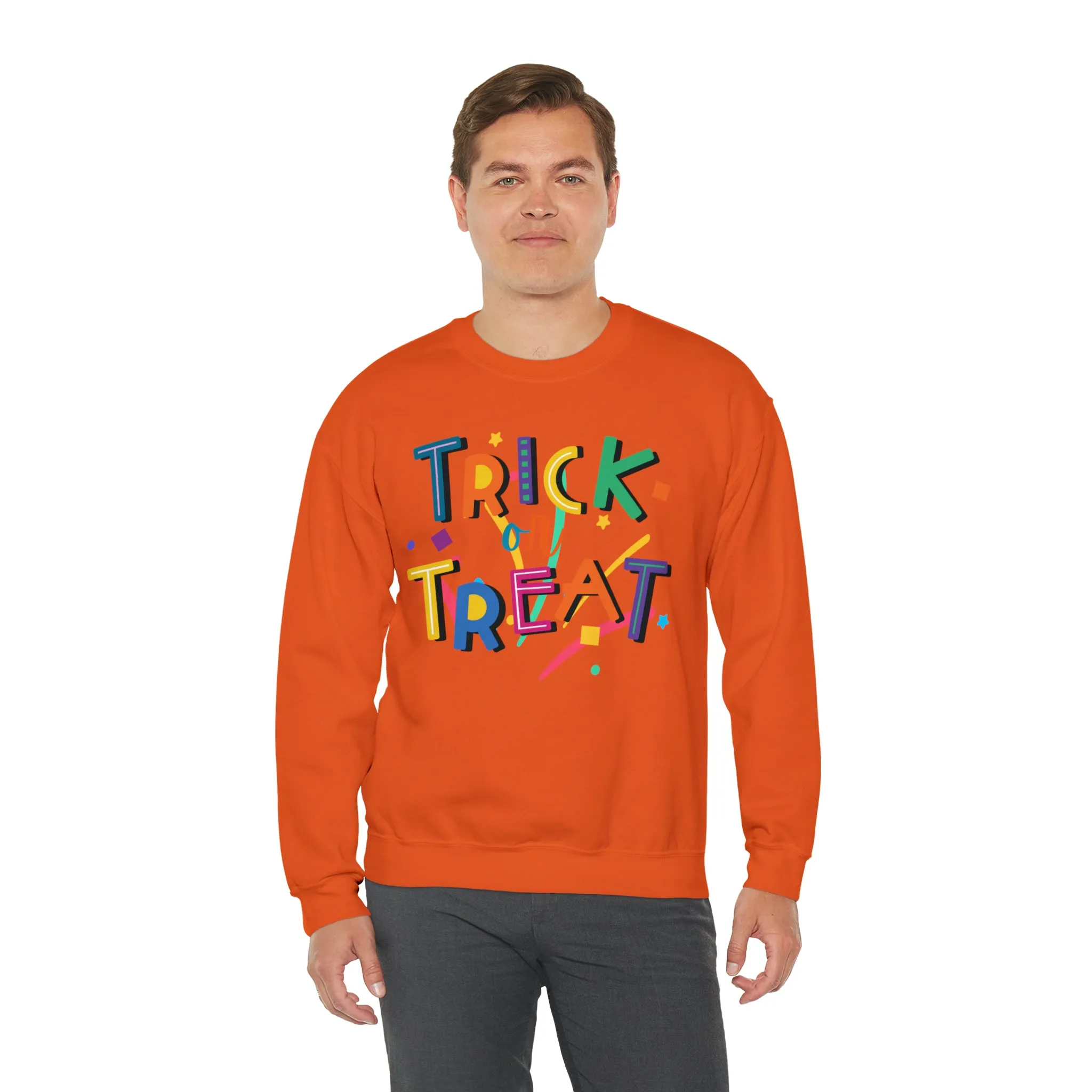 Trick or Treat Halloween Sweatshirt, Halloween Candy Sweatshirt , Funny Halloween Sweatshirt, Sweet Fall Unisex Heavy Blend