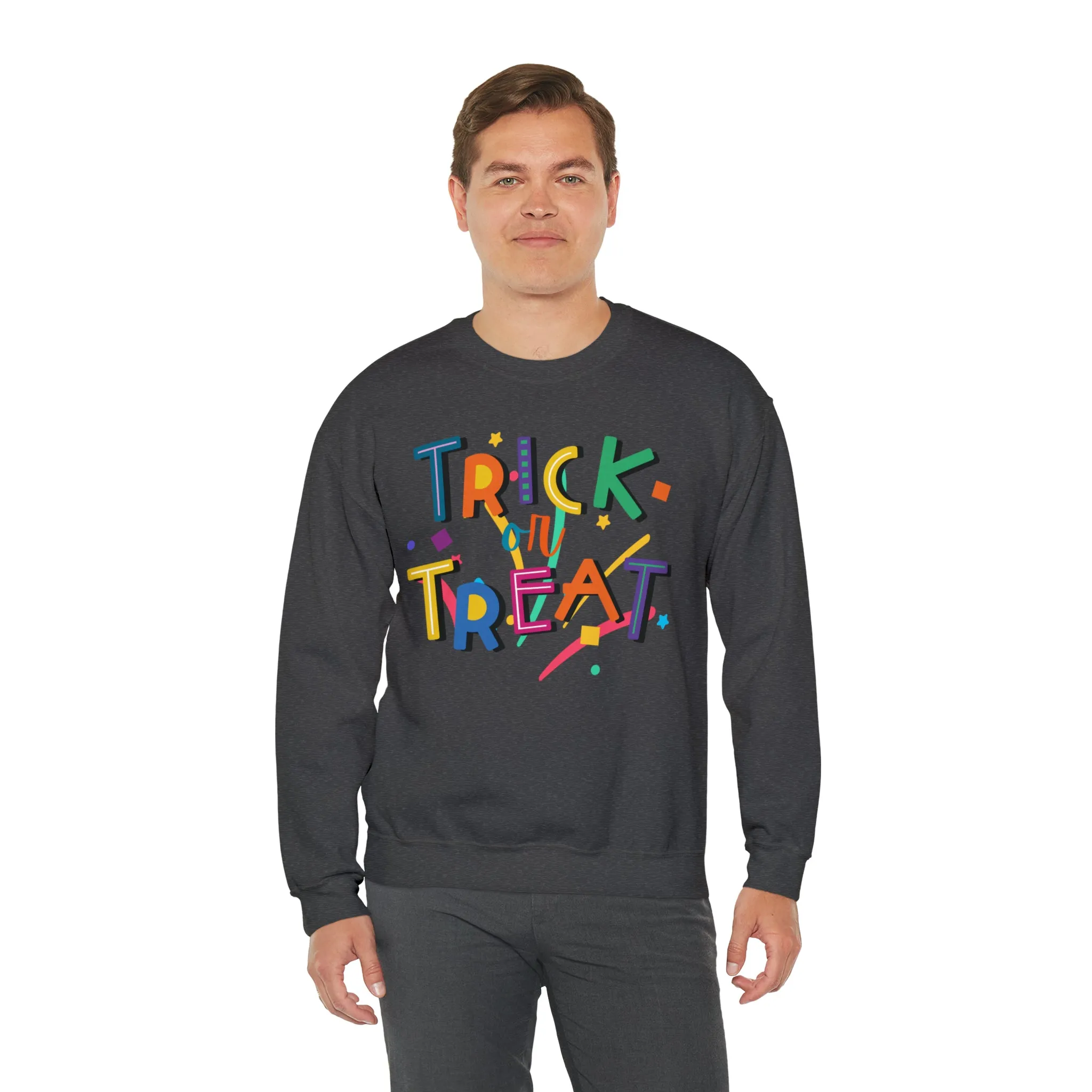 Trick or Treat Halloween Sweatshirt, Halloween Candy Sweatshirt , Funny Halloween Sweatshirt, Sweet Fall Unisex Heavy Blend