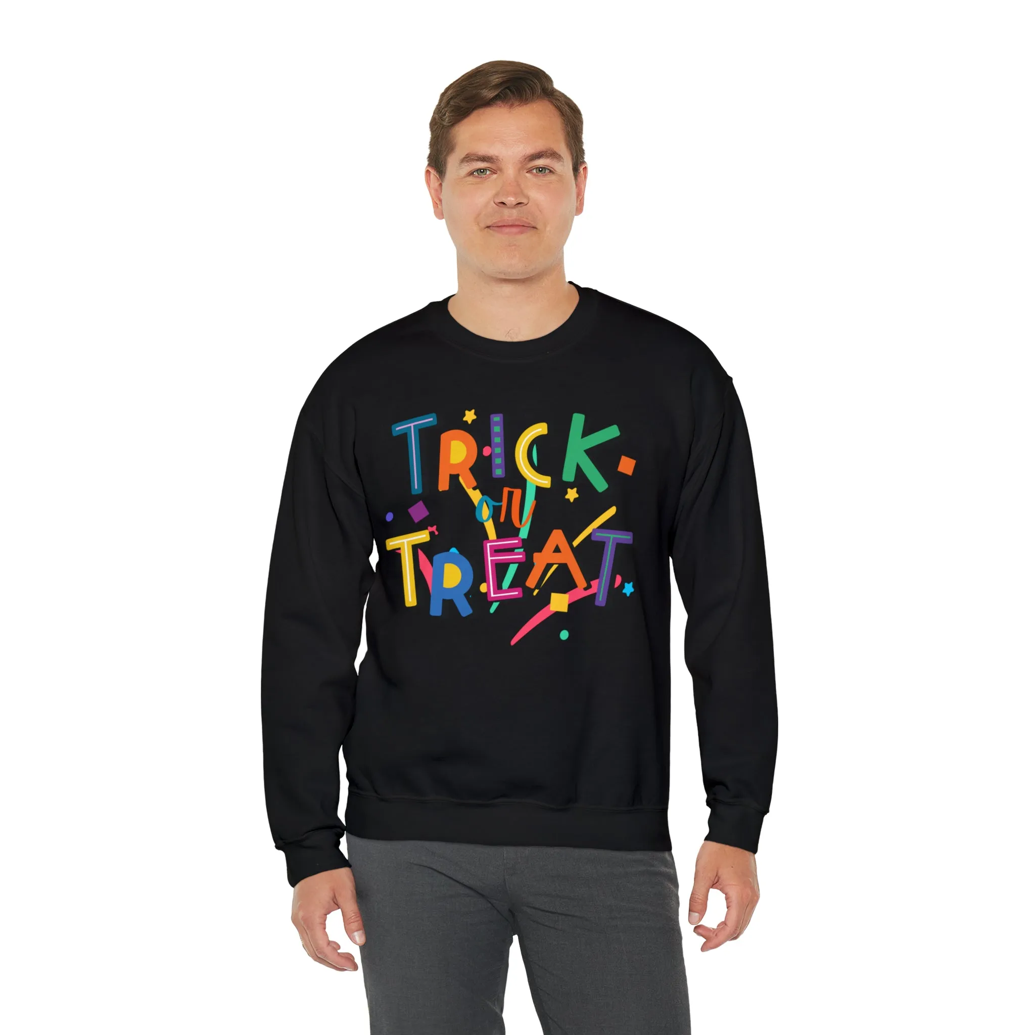 Trick or Treat Halloween Sweatshirt, Halloween Candy Sweatshirt , Funny Halloween Sweatshirt, Sweet Fall Unisex Heavy Blend