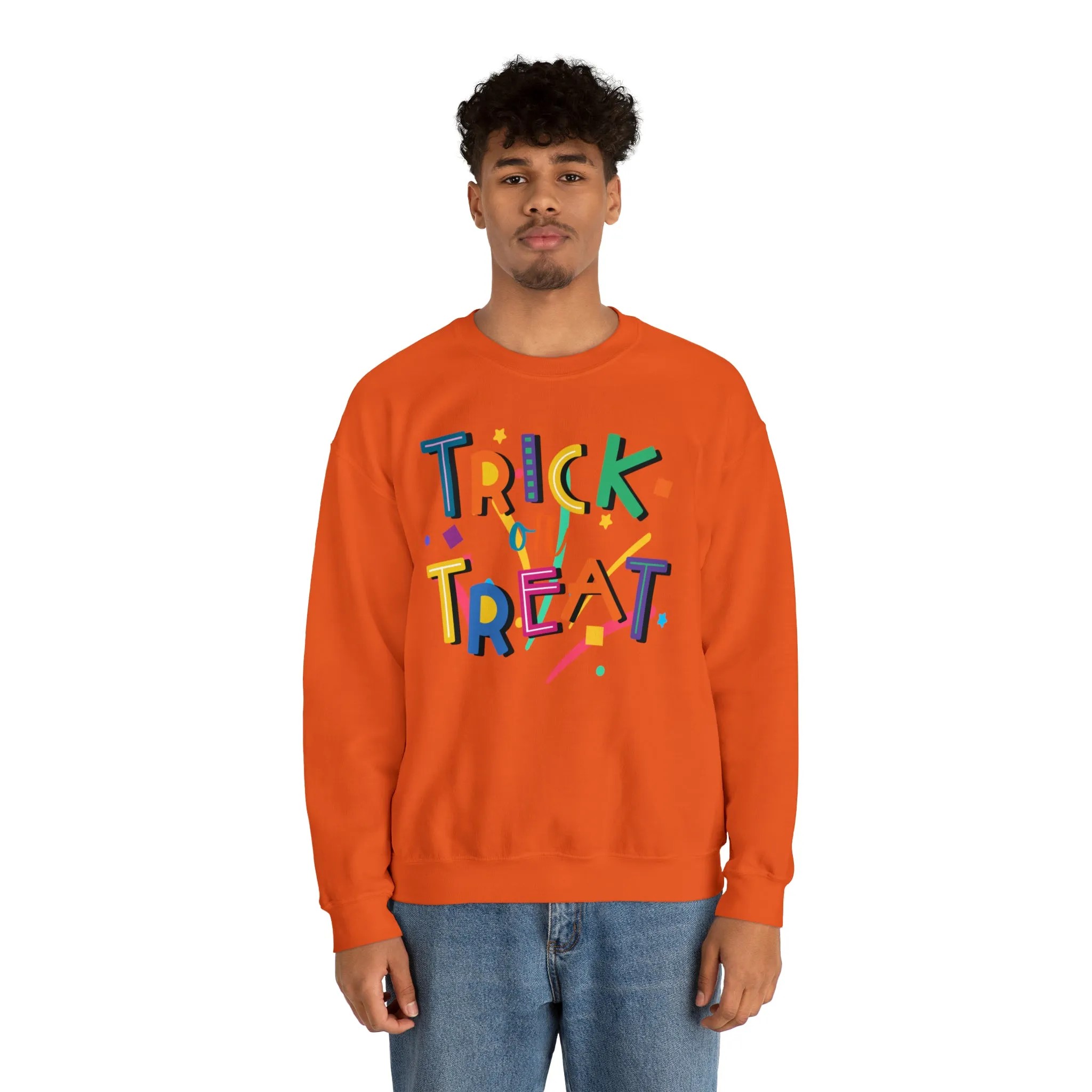 Trick or Treat Halloween Sweatshirt, Halloween Candy Sweatshirt , Funny Halloween Sweatshirt, Sweet Fall Unisex Heavy Blend
