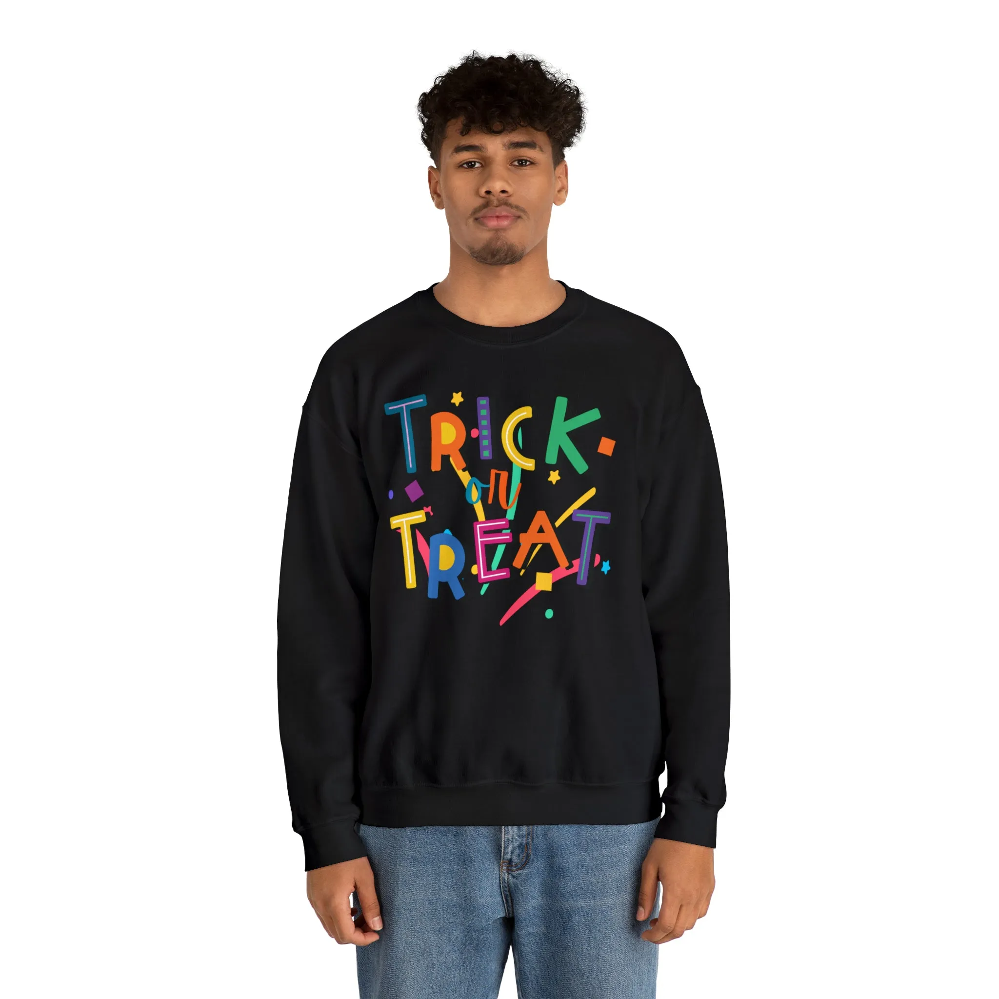 Trick or Treat Halloween Sweatshirt, Halloween Candy Sweatshirt , Funny Halloween Sweatshirt, Sweet Fall Unisex Heavy Blend