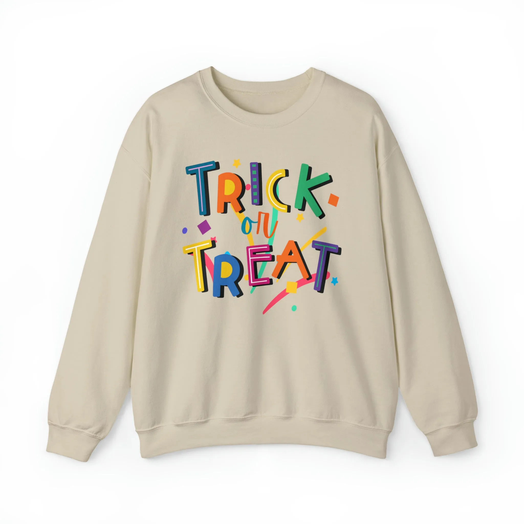 Trick or Treat Halloween Sweatshirt, Halloween Candy Sweatshirt , Funny Halloween Sweatshirt, Sweet Fall Unisex Heavy Blend