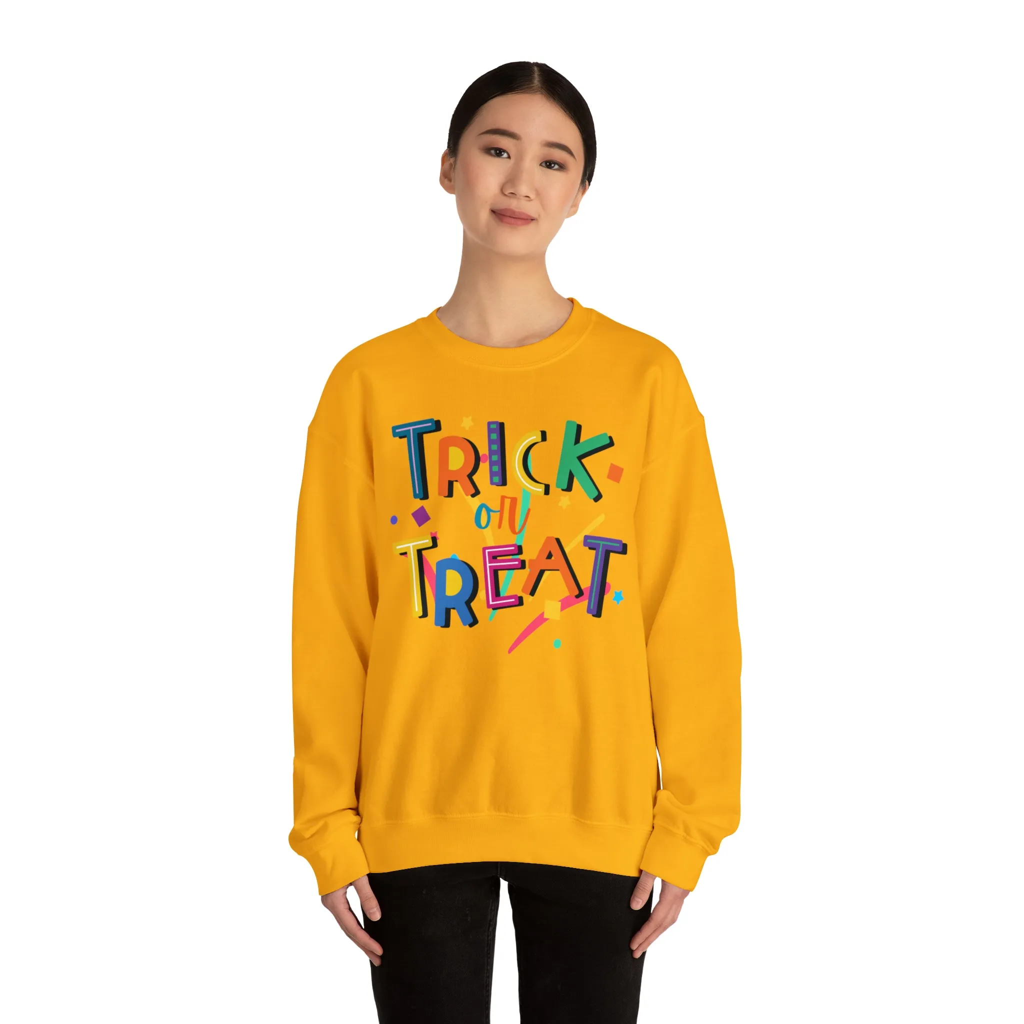 Trick or Treat Halloween Sweatshirt, Halloween Candy Sweatshirt , Funny Halloween Sweatshirt, Sweet Fall Unisex Heavy Blend