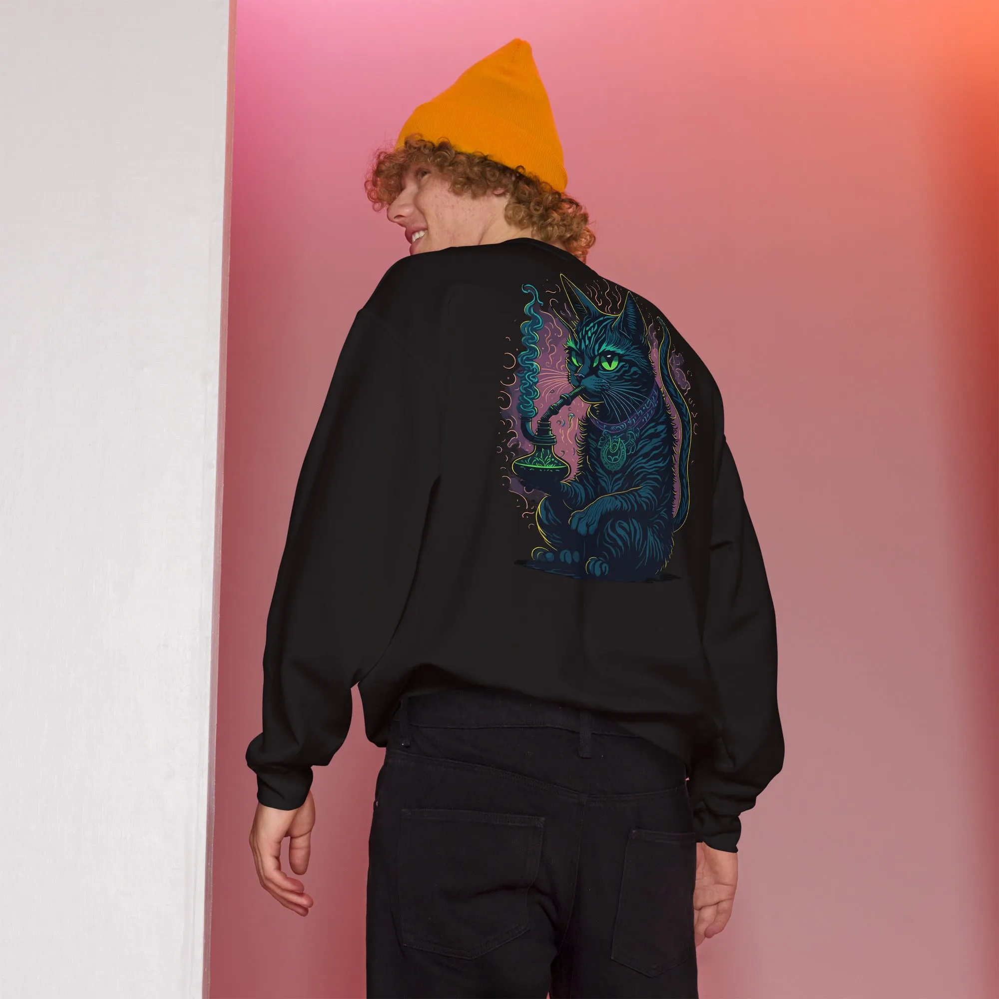 Trippy Sweatshirt | Psychedelic Cat