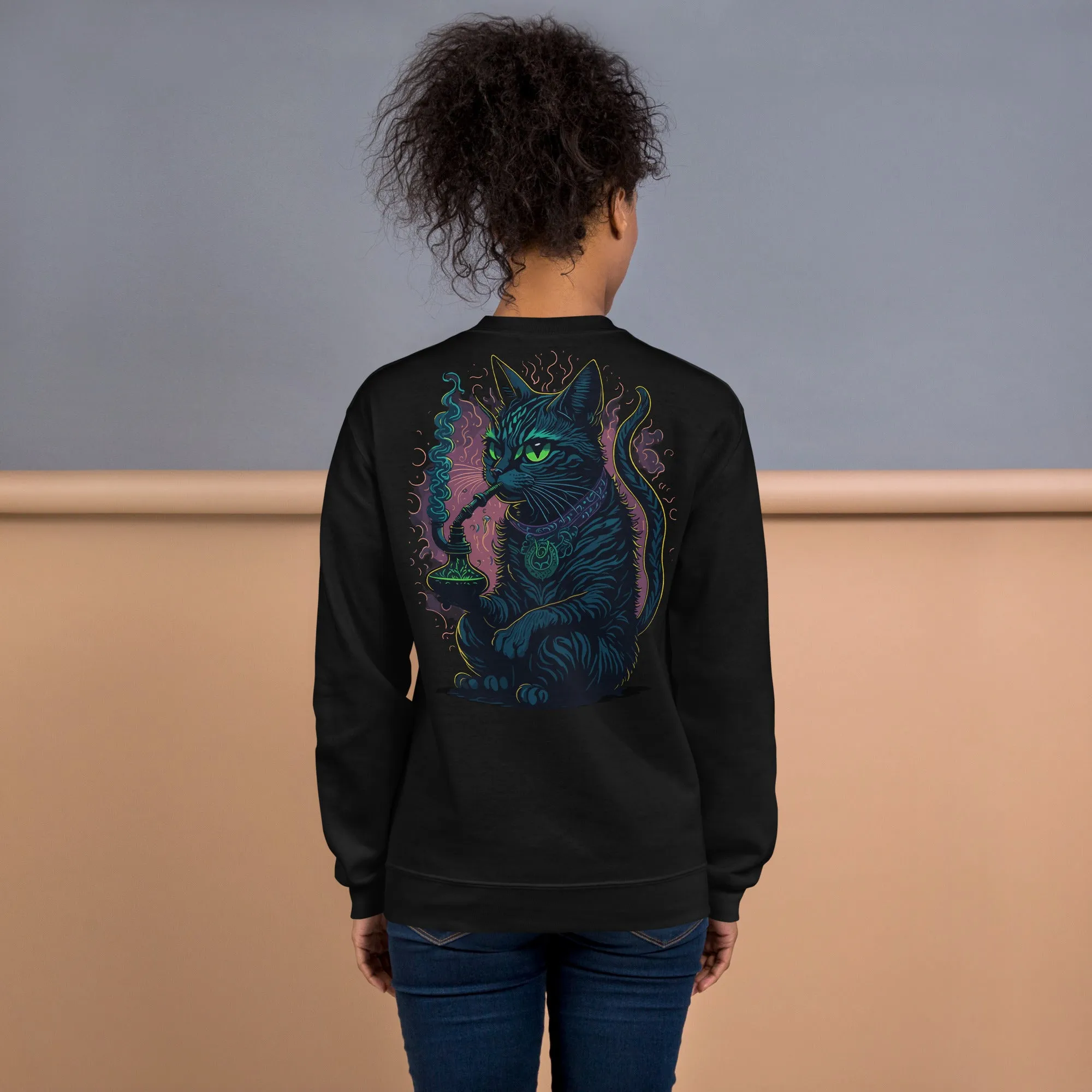 Trippy Sweatshirt | Psychedelic Cat
