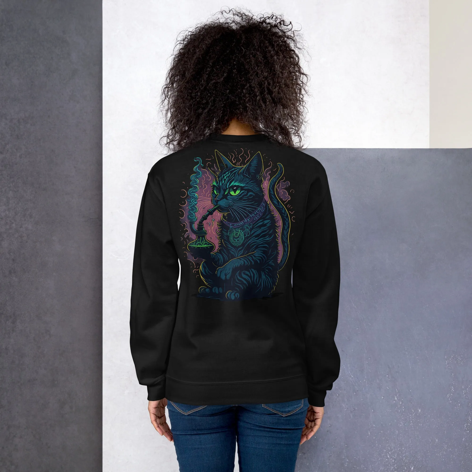 Trippy Sweatshirt | Psychedelic Cat