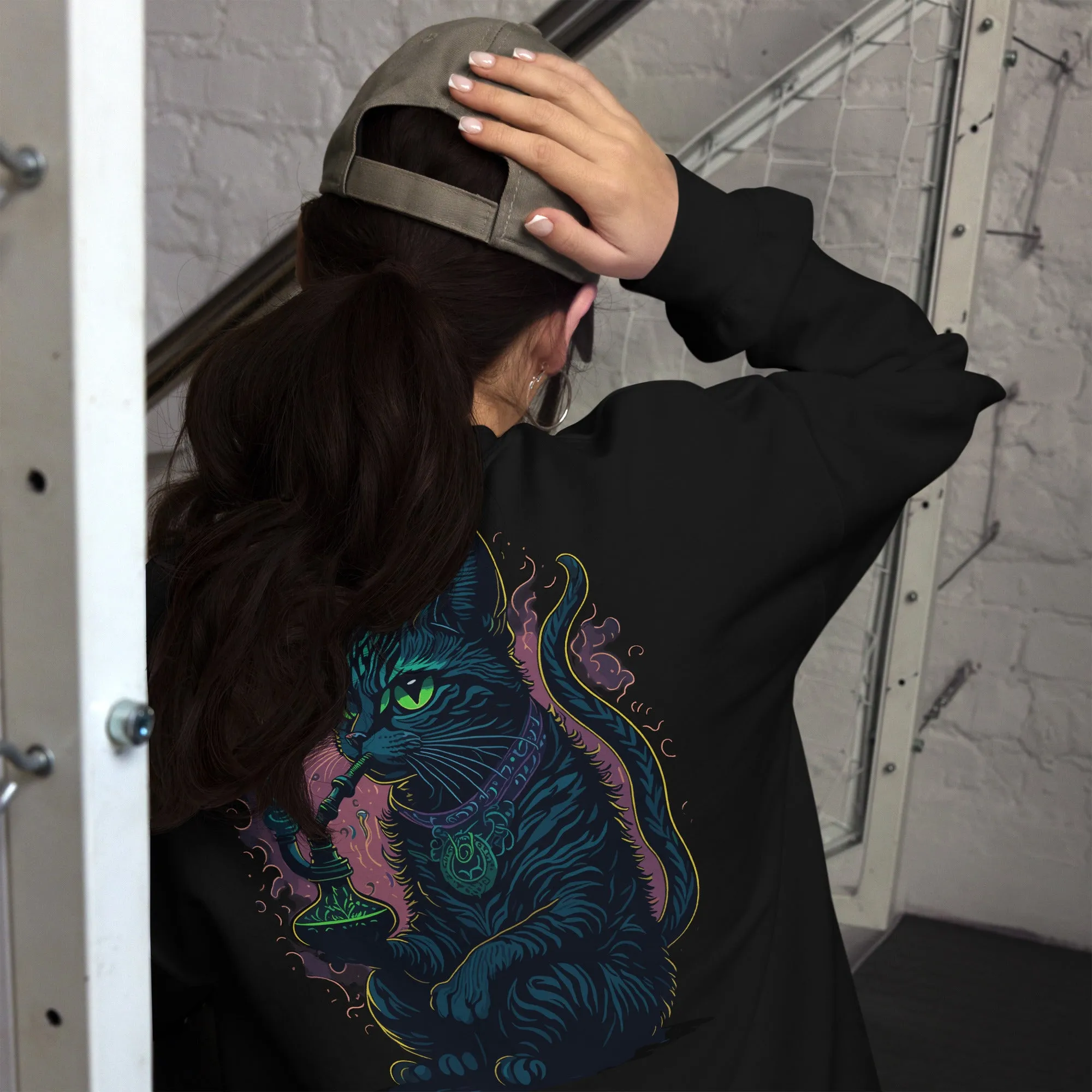 Trippy Sweatshirt | Psychedelic Cat