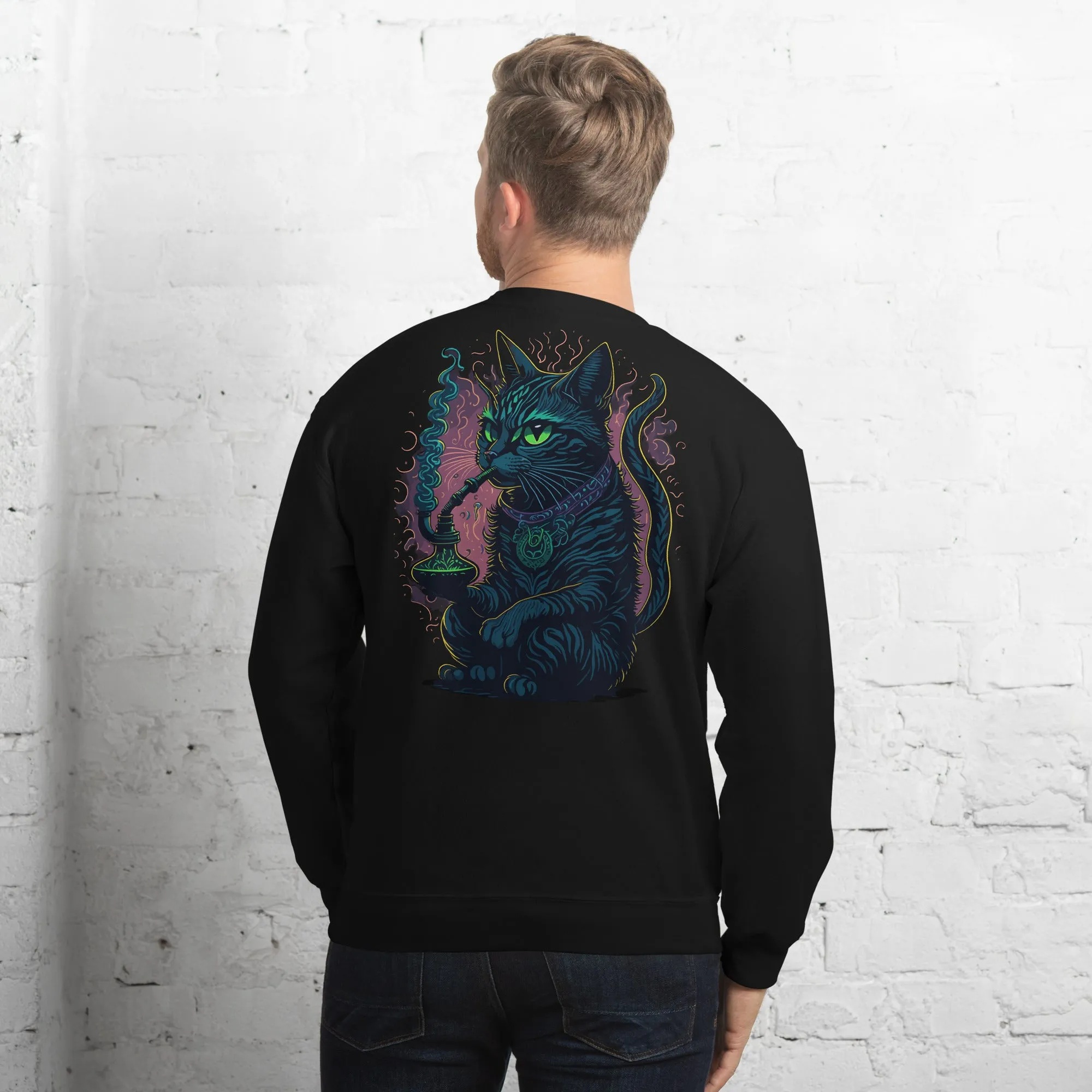 Trippy Sweatshirt | Psychedelic Cat