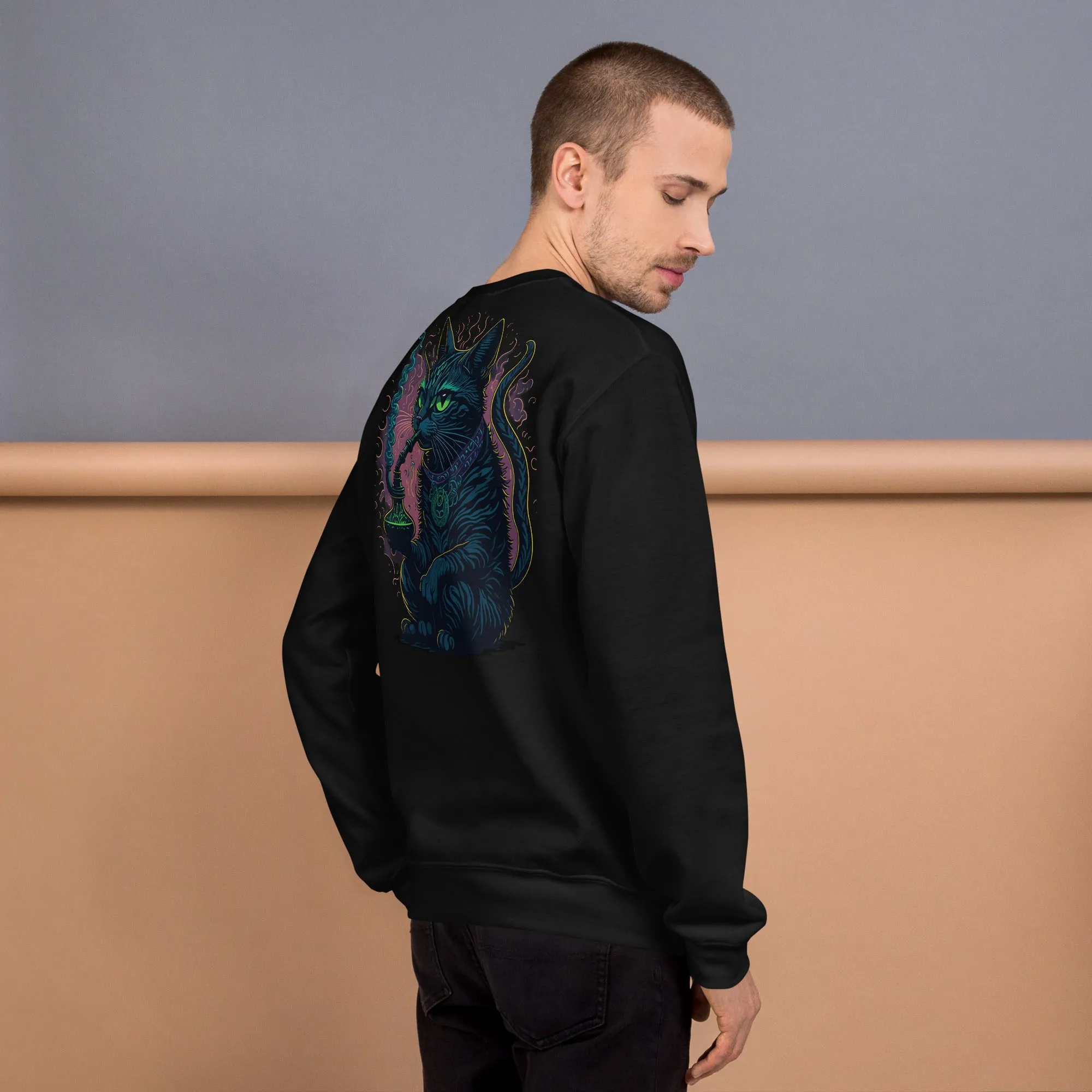 Trippy Sweatshirt | Psychedelic Cat