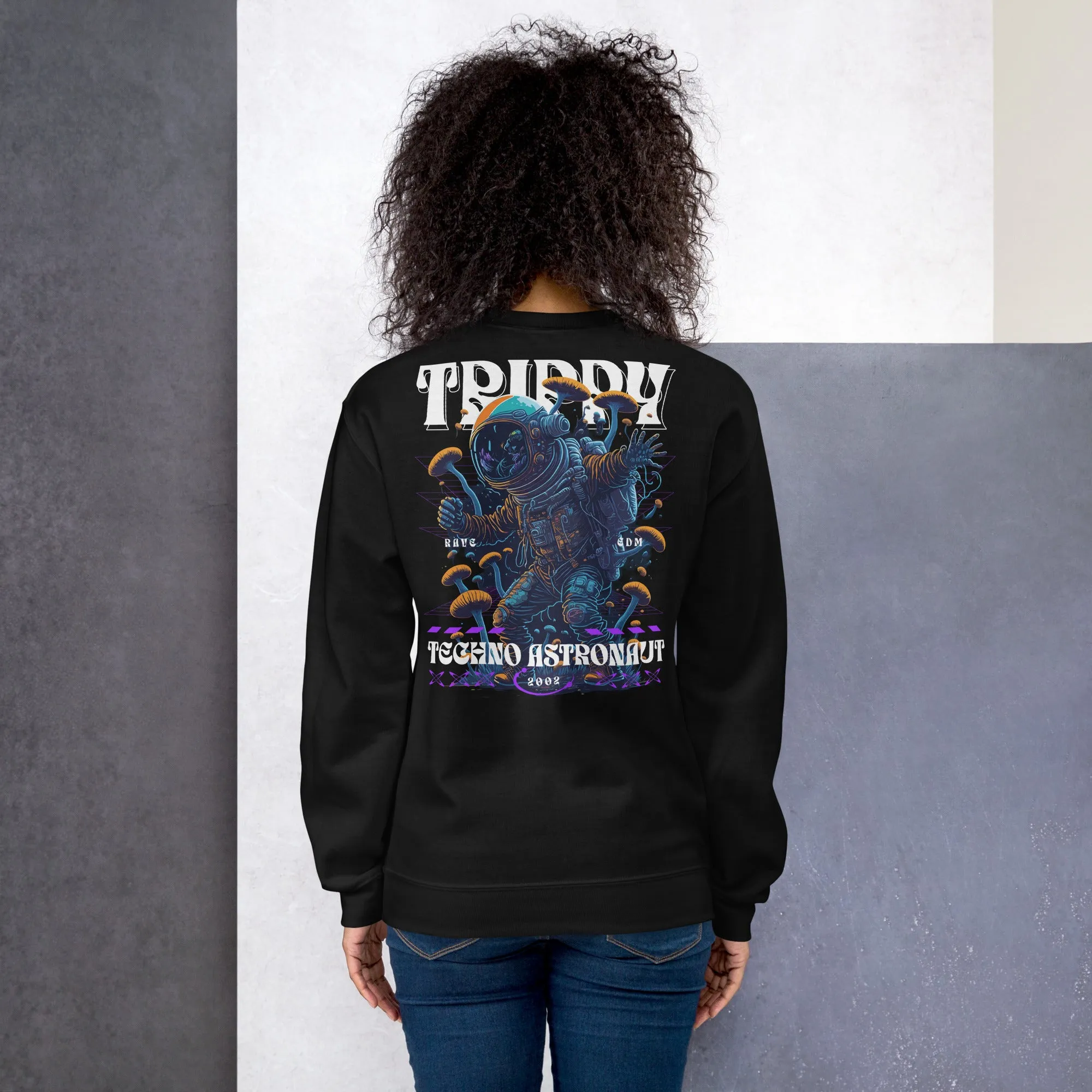Trippy Sweatshirt | Techno Astronaut