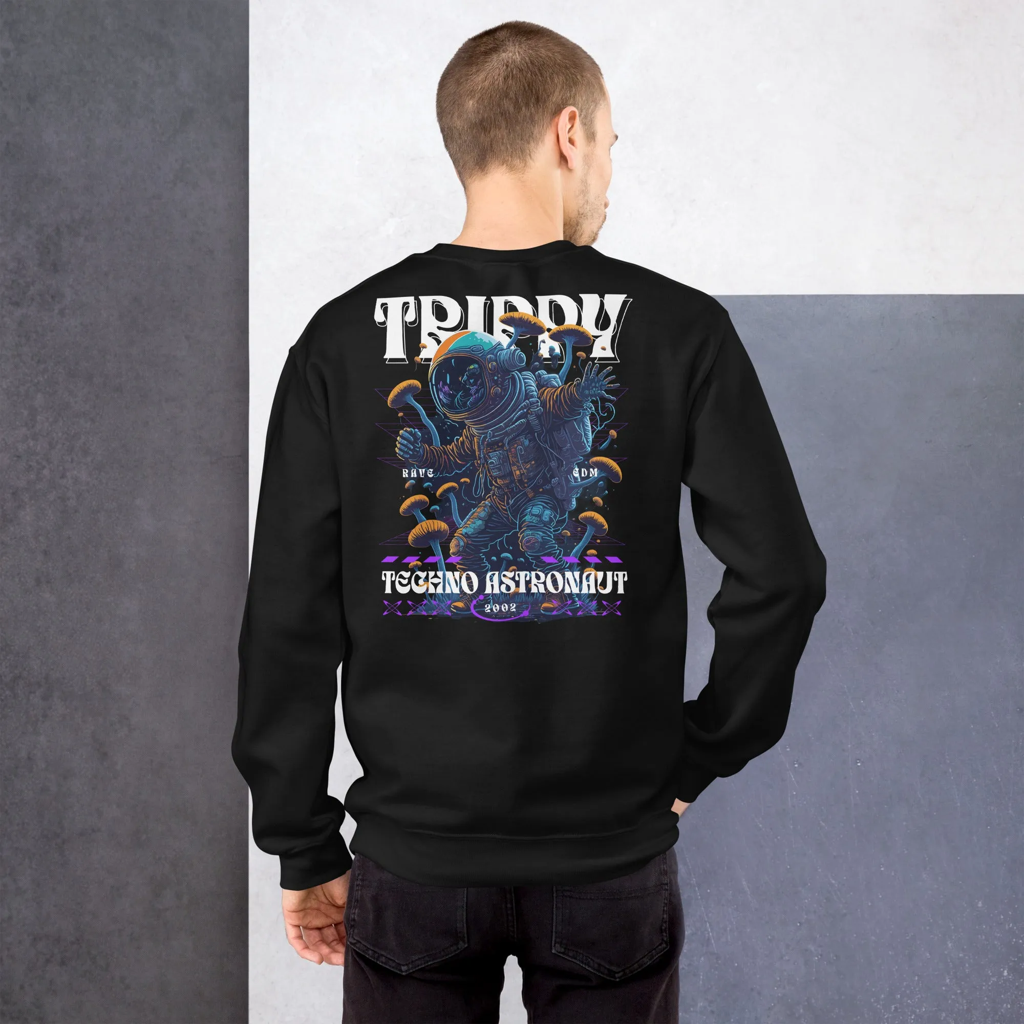 Trippy Sweatshirt | Techno Astronaut