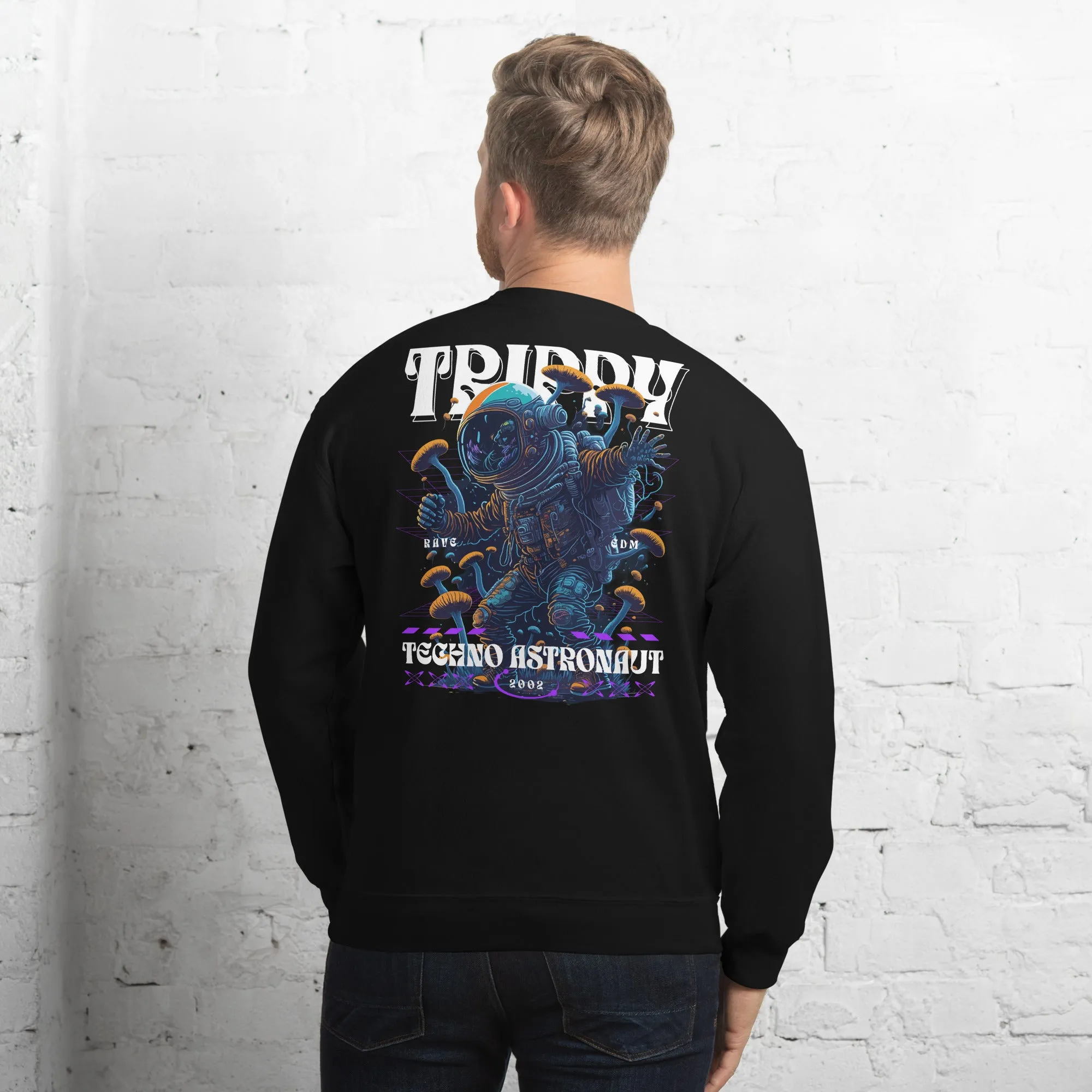 Trippy Sweatshirt | Techno Astronaut