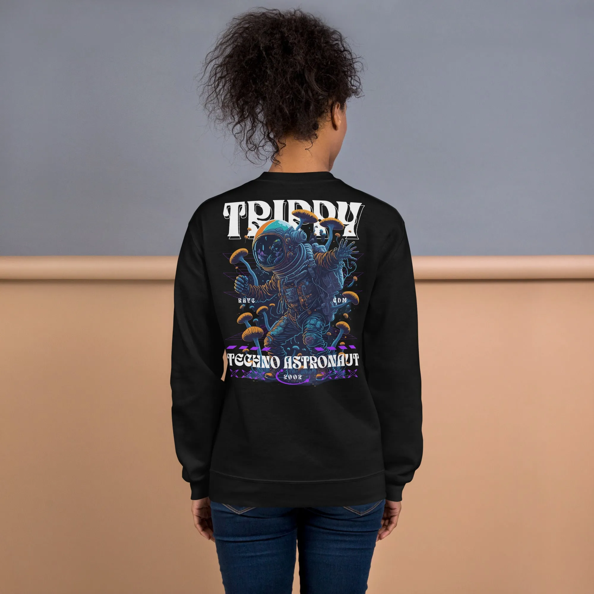 Trippy Sweatshirt | Techno Astronaut