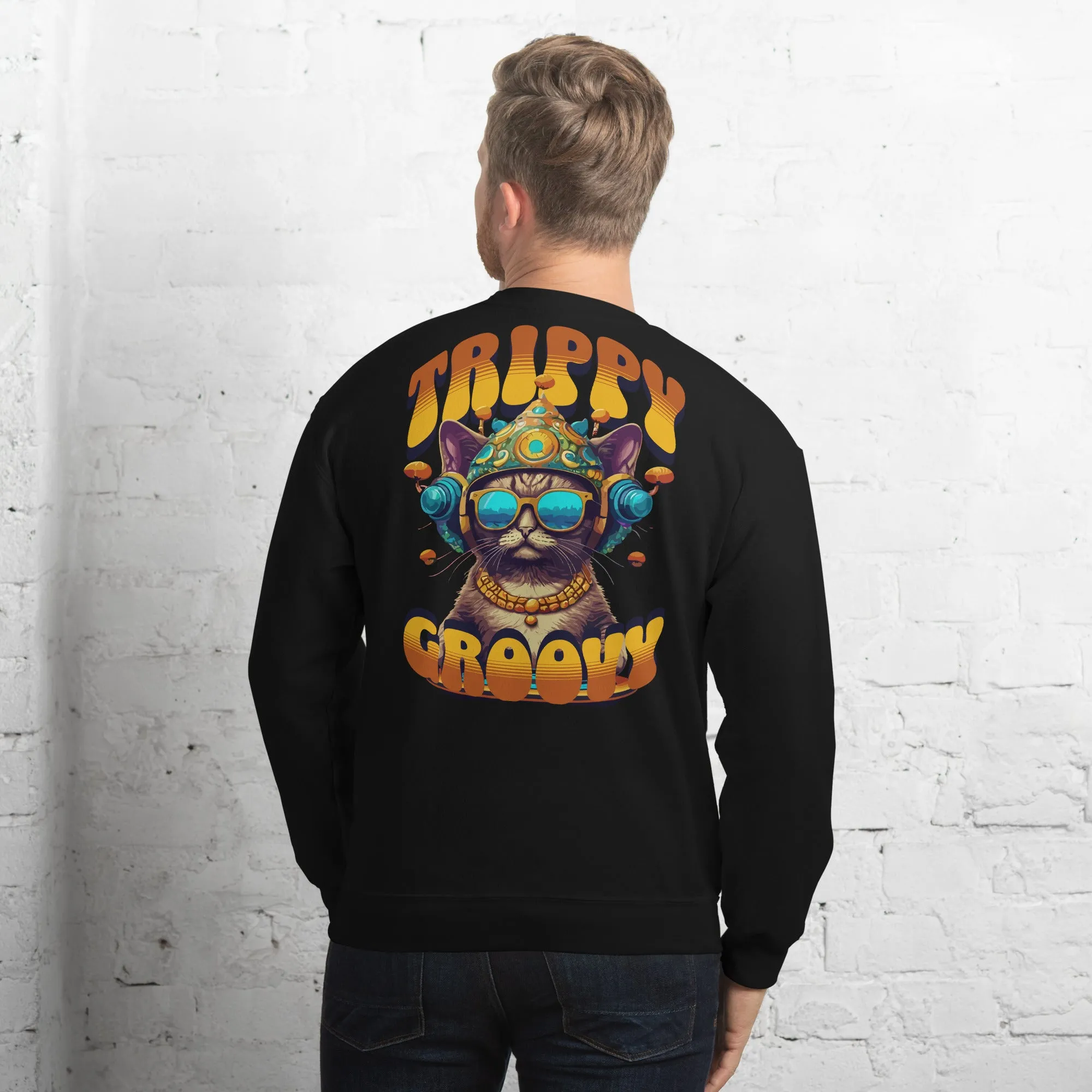 Trippy Sweatshirt | Trippy & Groovy Cat