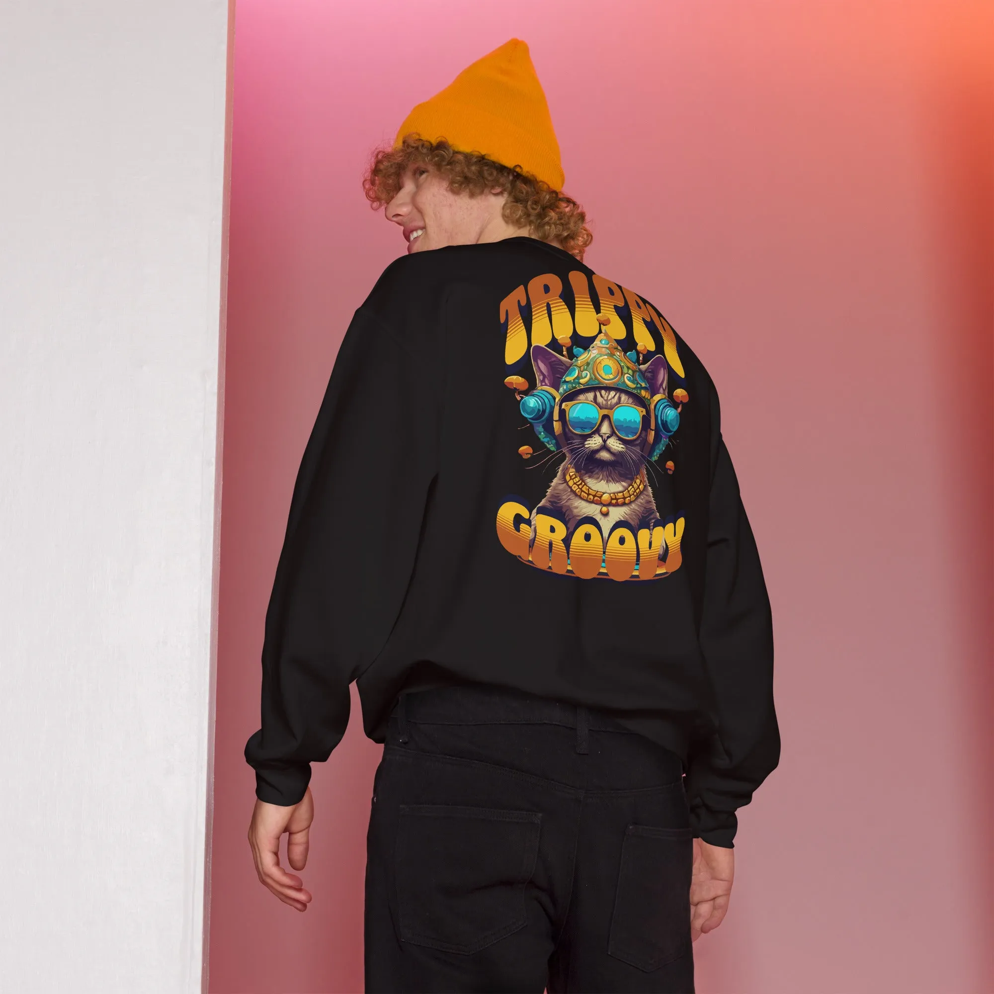 Trippy Sweatshirt | Trippy & Groovy Cat
