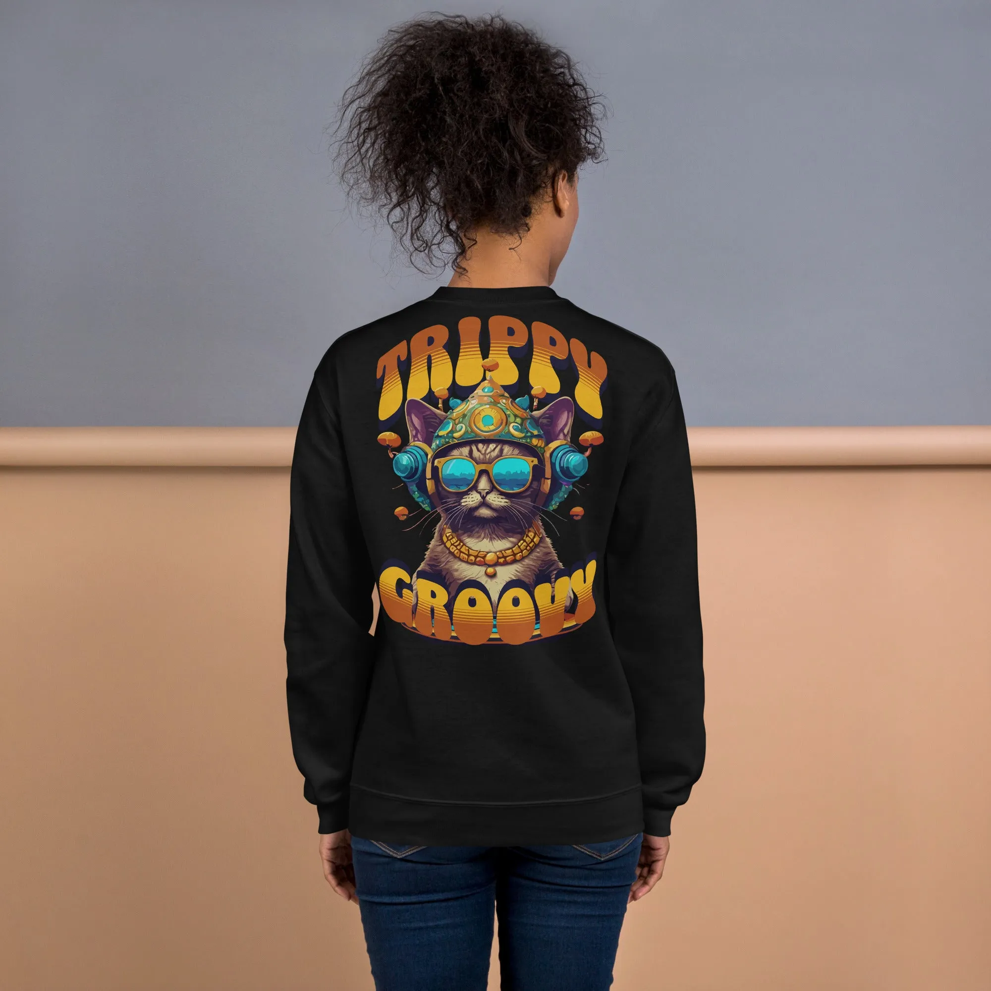 Trippy Sweatshirt | Trippy & Groovy Cat