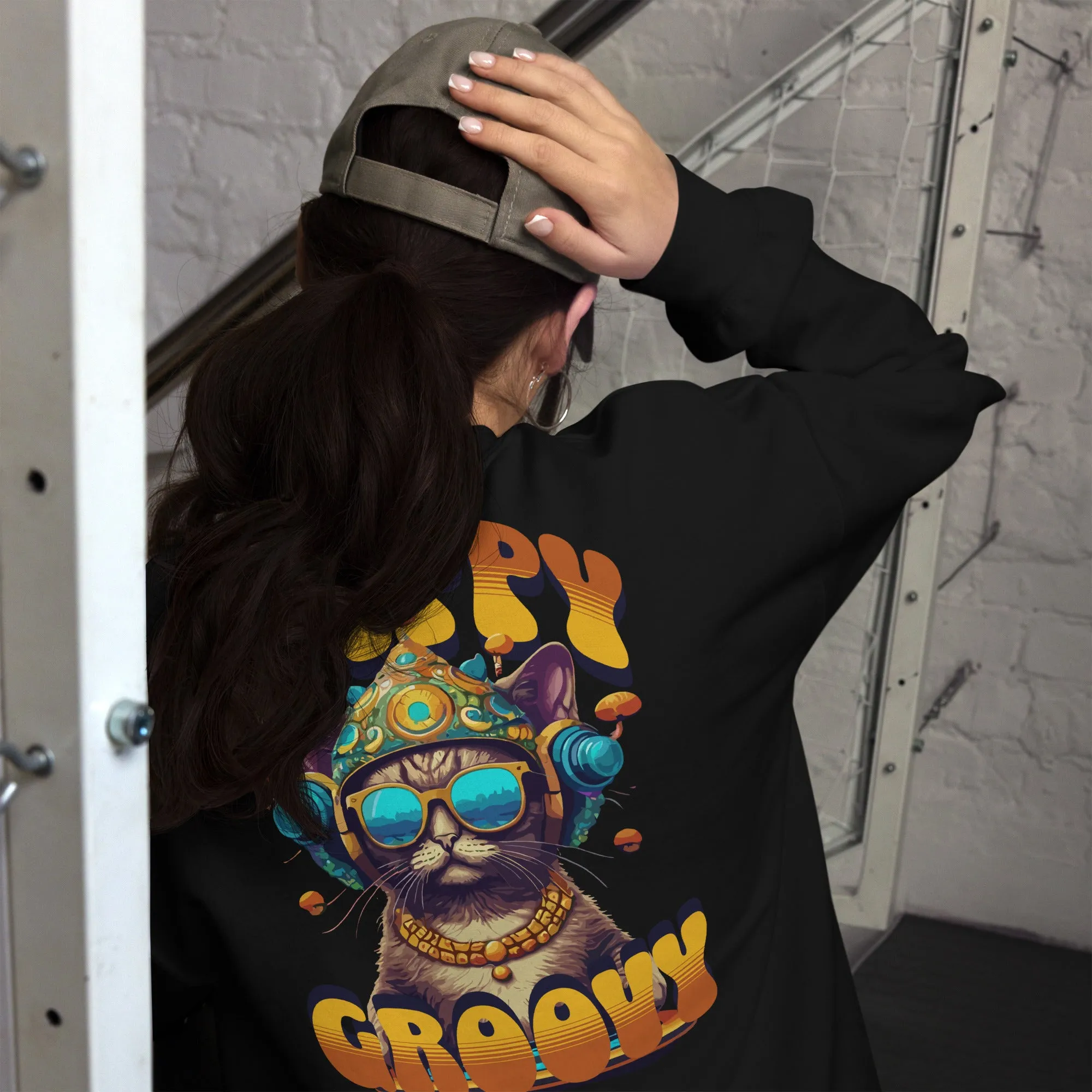 Trippy Sweatshirt | Trippy & Groovy Cat