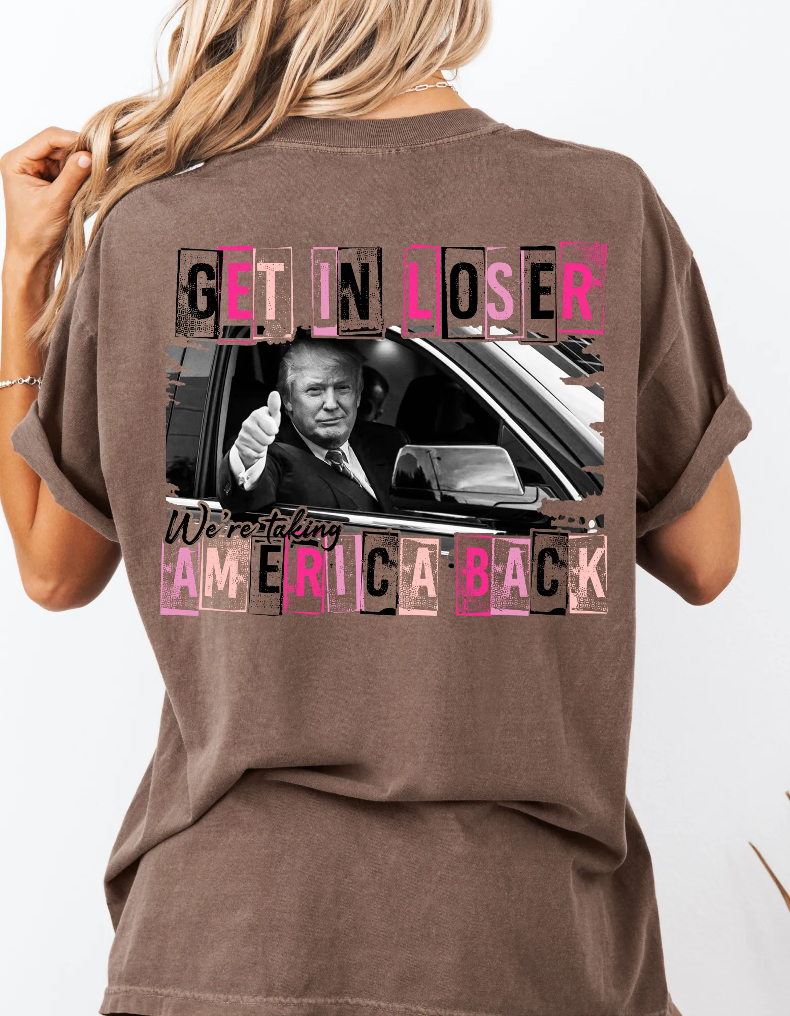 Trump get in loser tee