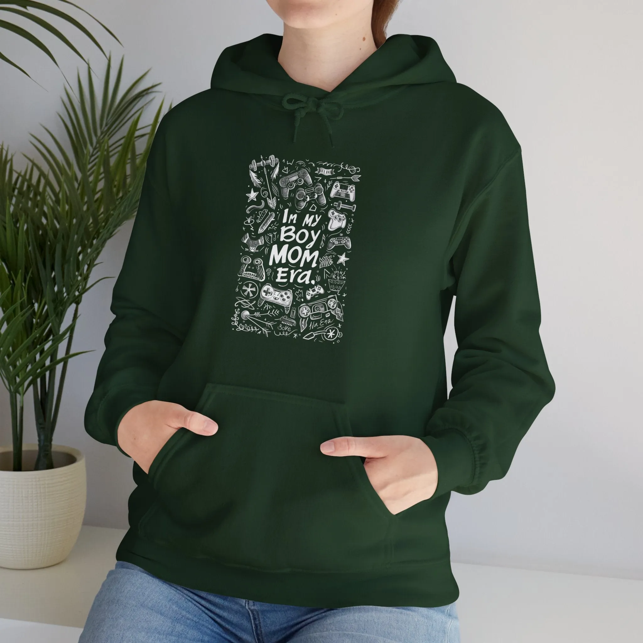 Unisex Heavy Blend™ Hooded Sweatshirt - In My Boy Mom Era - Gamer