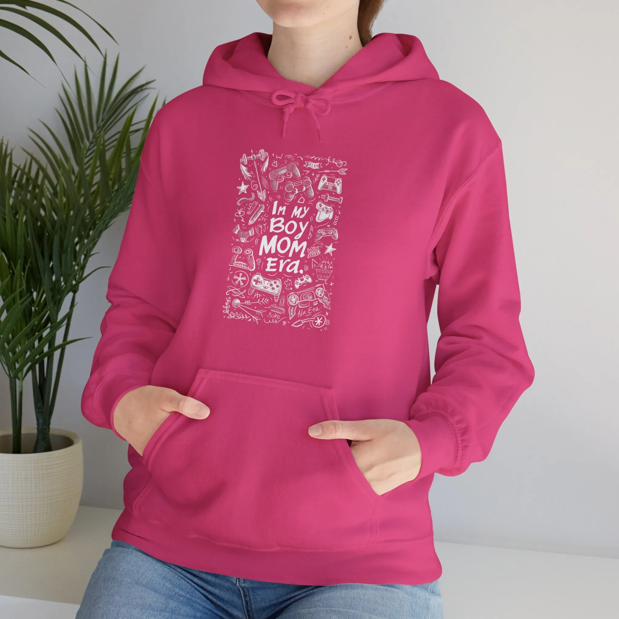 Unisex Heavy Blend™ Hooded Sweatshirt - In My Boy Mom Era - Gamer