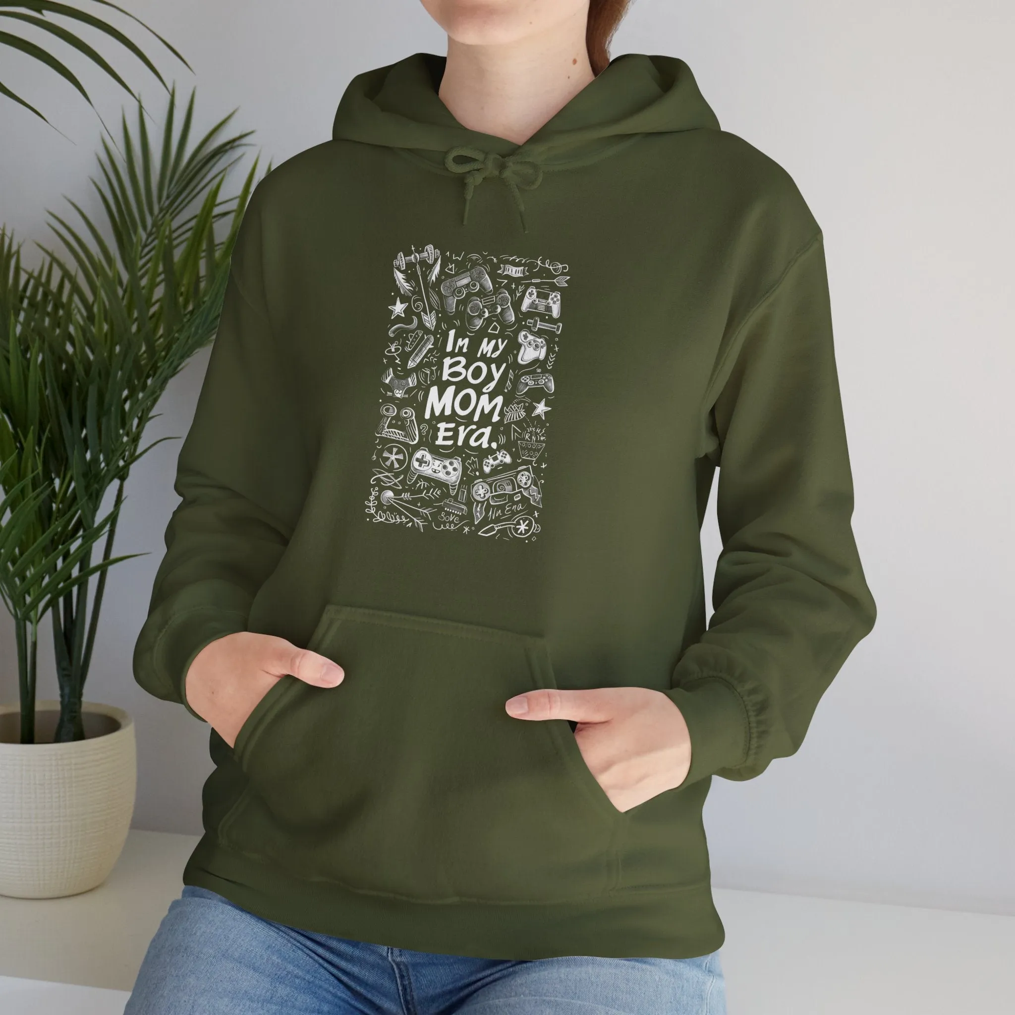 Unisex Heavy Blend™ Hooded Sweatshirt - In My Boy Mom Era - Gamer