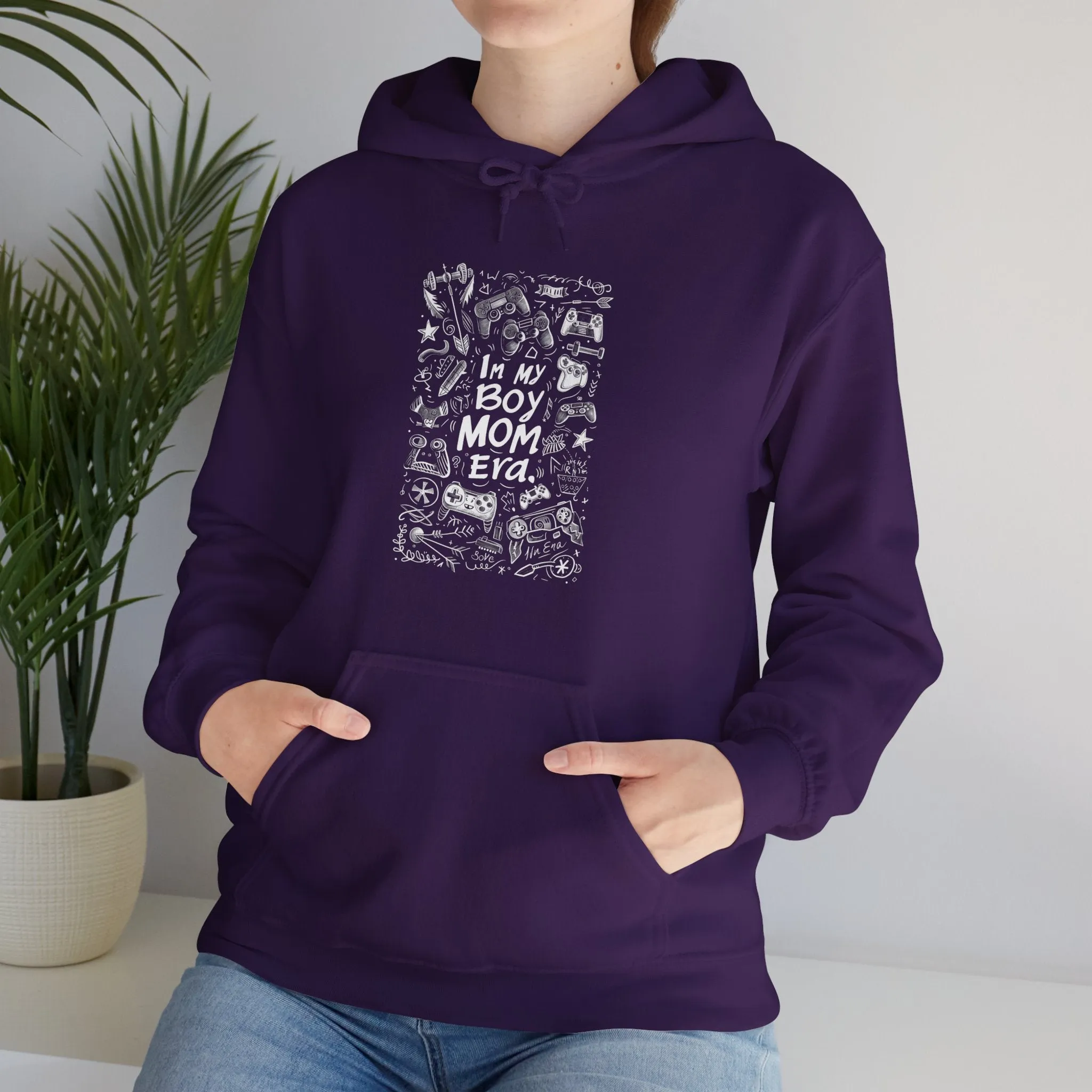 Unisex Heavy Blend™ Hooded Sweatshirt - In My Boy Mom Era - Gamer