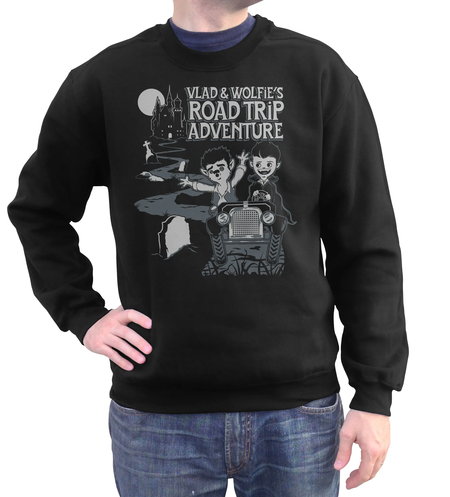 Unisex Vlad and Wolfie's Road Trip Adventure Sweatshirt - By Ex-Boyfriend