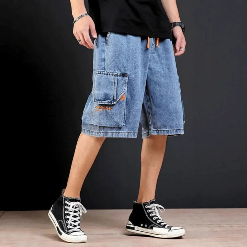 UrbanWear Weite Denim Cargo Shorts