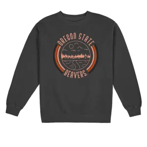 USCAPE Oregon State University '90s Flyer Fleece Crewneck, Black