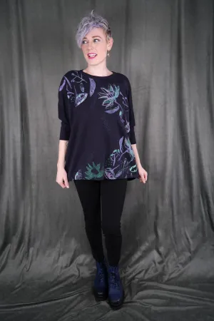 V1723 Hemp Cotton Pullover Aubergine-P