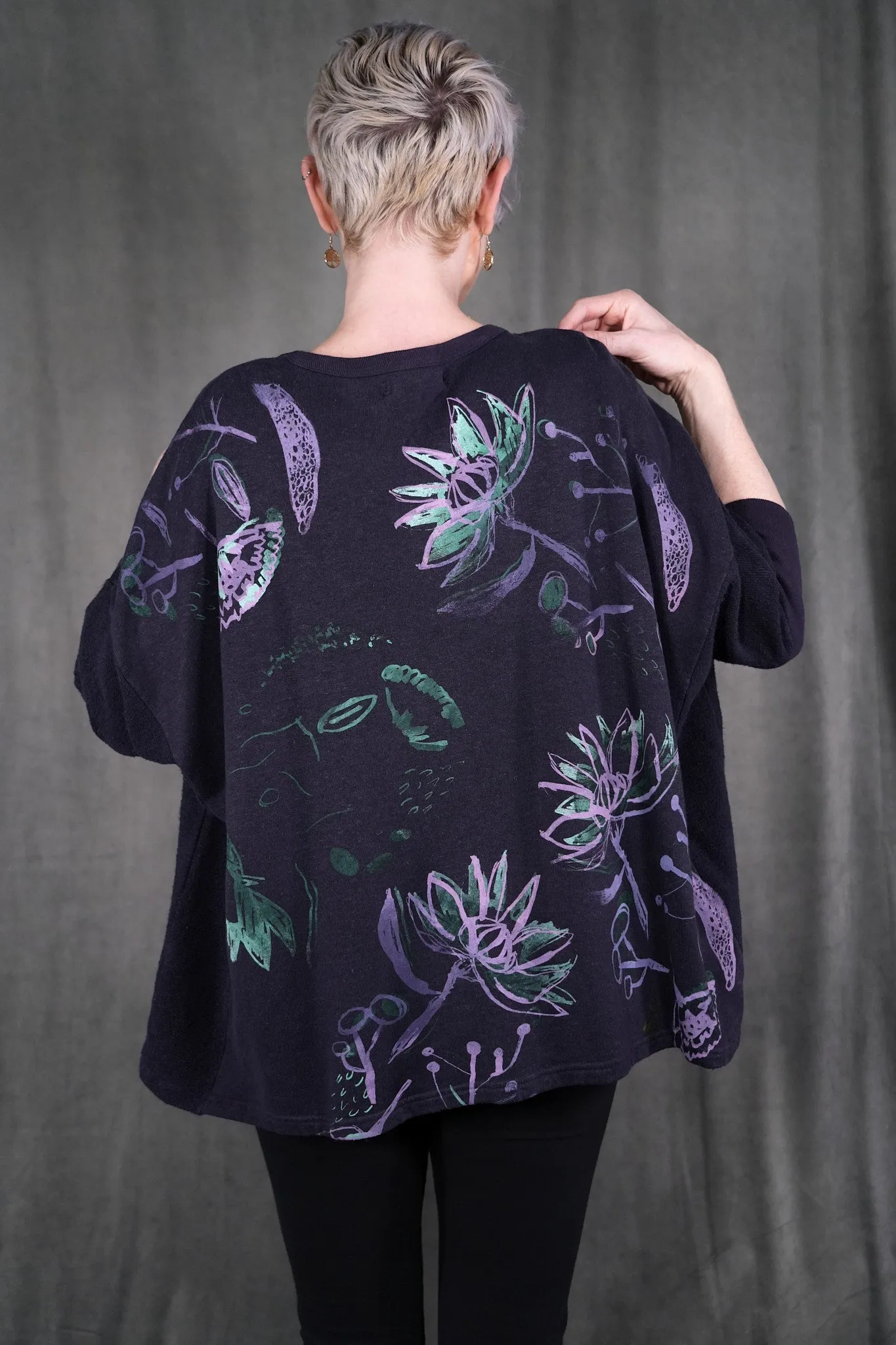 V1723 Hemp Cotton Pullover Aubergine-P