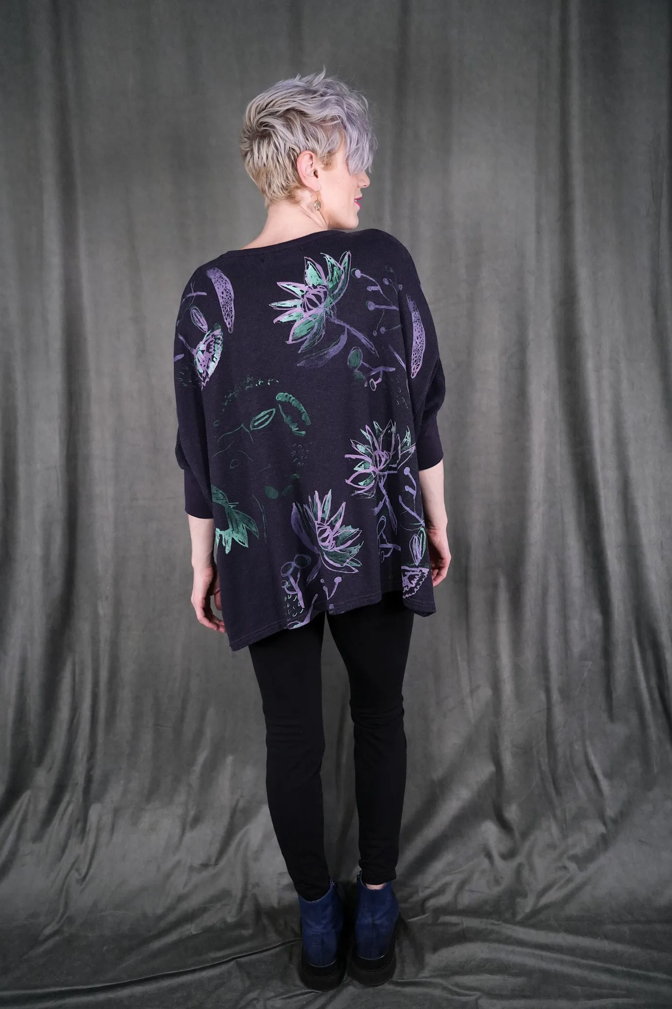 V1723 Hemp Cotton Pullover Aubergine-P