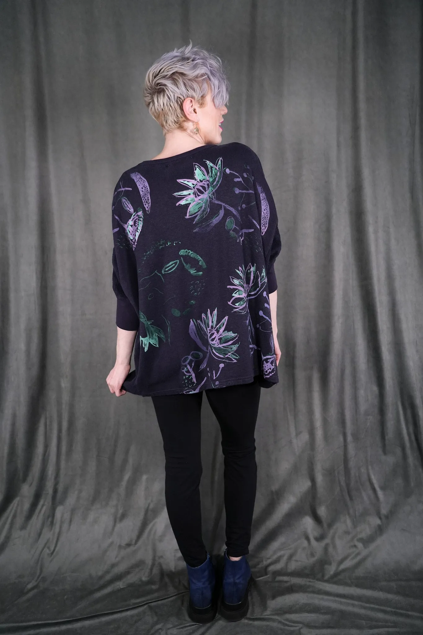 V1723 Hemp Cotton Pullover Aubergine-P