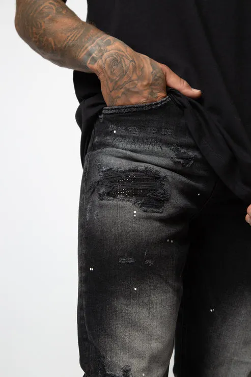 Valere Milano VM254 Ginostra Relaxed Jean Black